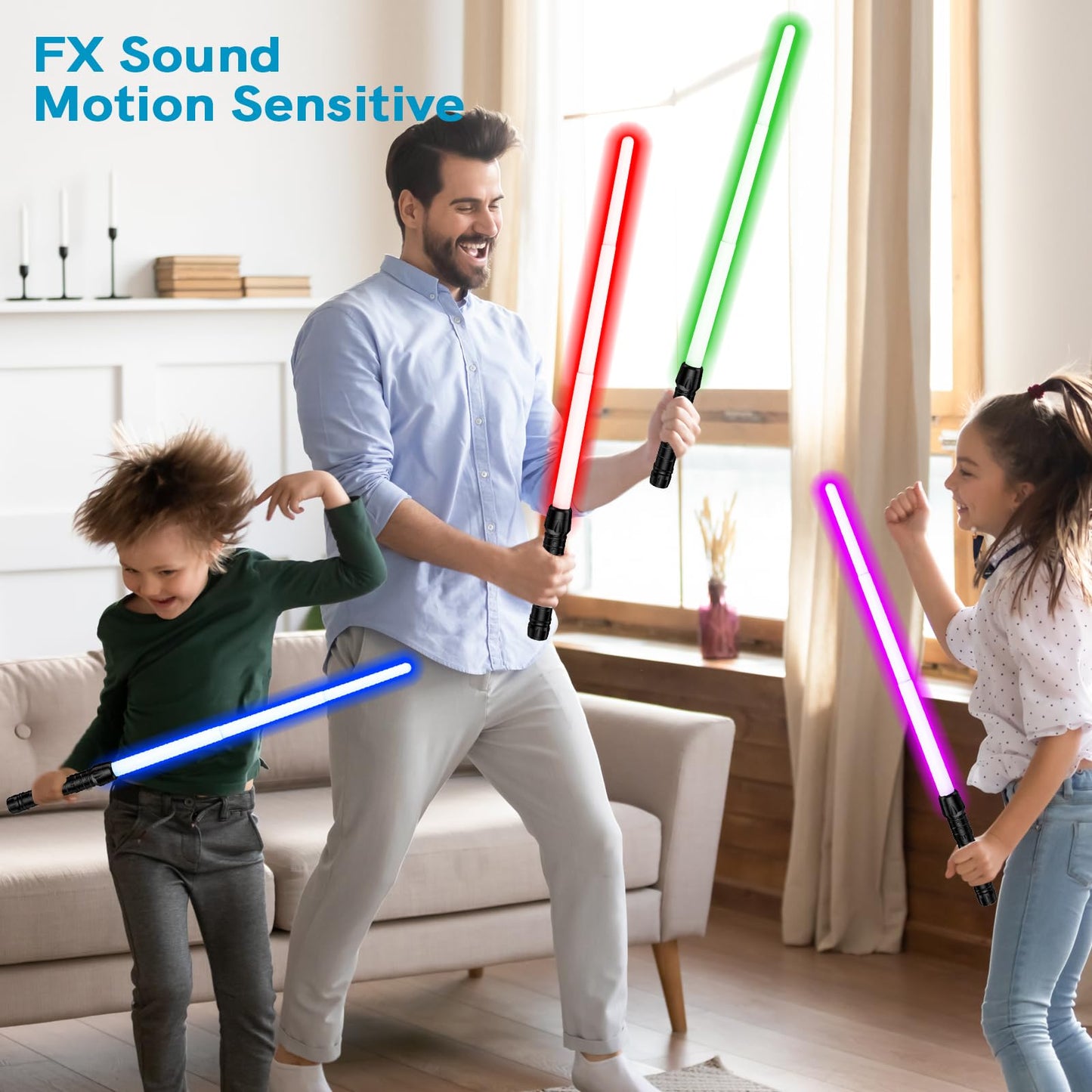 Yellora Light Saber Party Favors – 12-Pack Extendable Light Swords for Kids