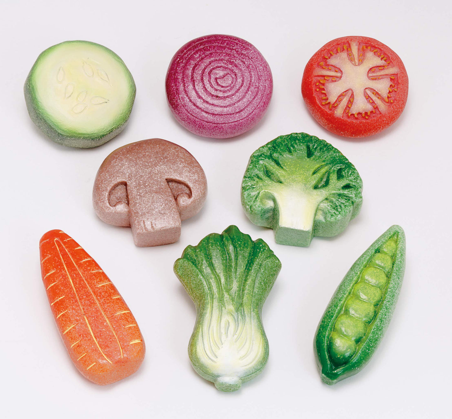 Yellow Door Vegetable Sensory Play Stones – 8 Real-Looking Stones for Mud Kitchen & Imaginative Play