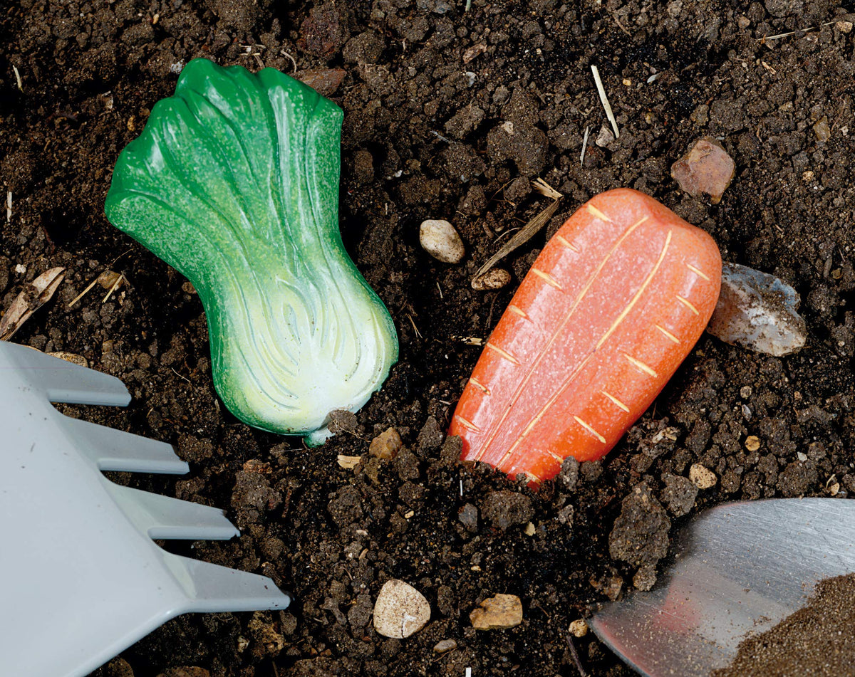 Yellow Door Vegetable Sensory Play Stones – 8 Real-Looking Stones for Mud Kitchen & Imaginative Play