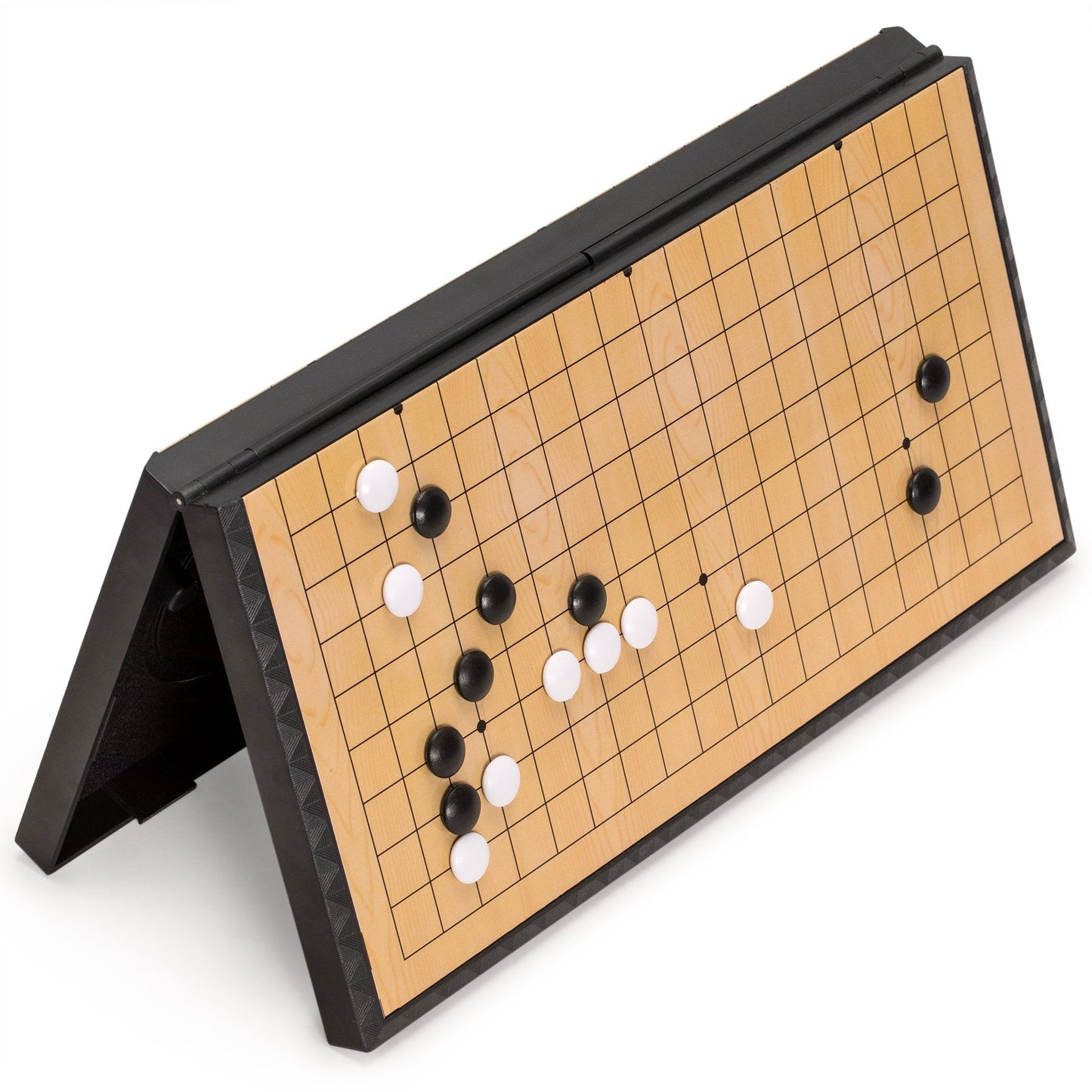 Yellow Mountain Imports Magnetic Go Game Set - 11-Inch Board, 181 Black & 180 White Convex Stones