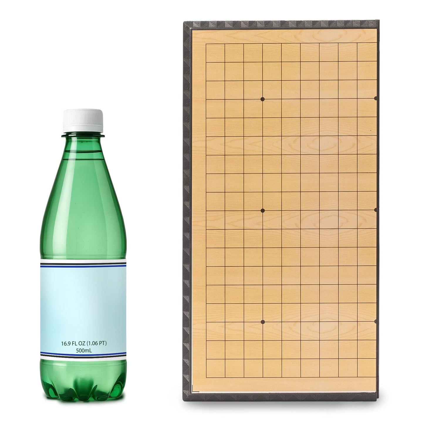 Yellow Mountain Imports Magnetic Go Game Set - 11-Inch Board, 181 Black & 180 White Convex Stones