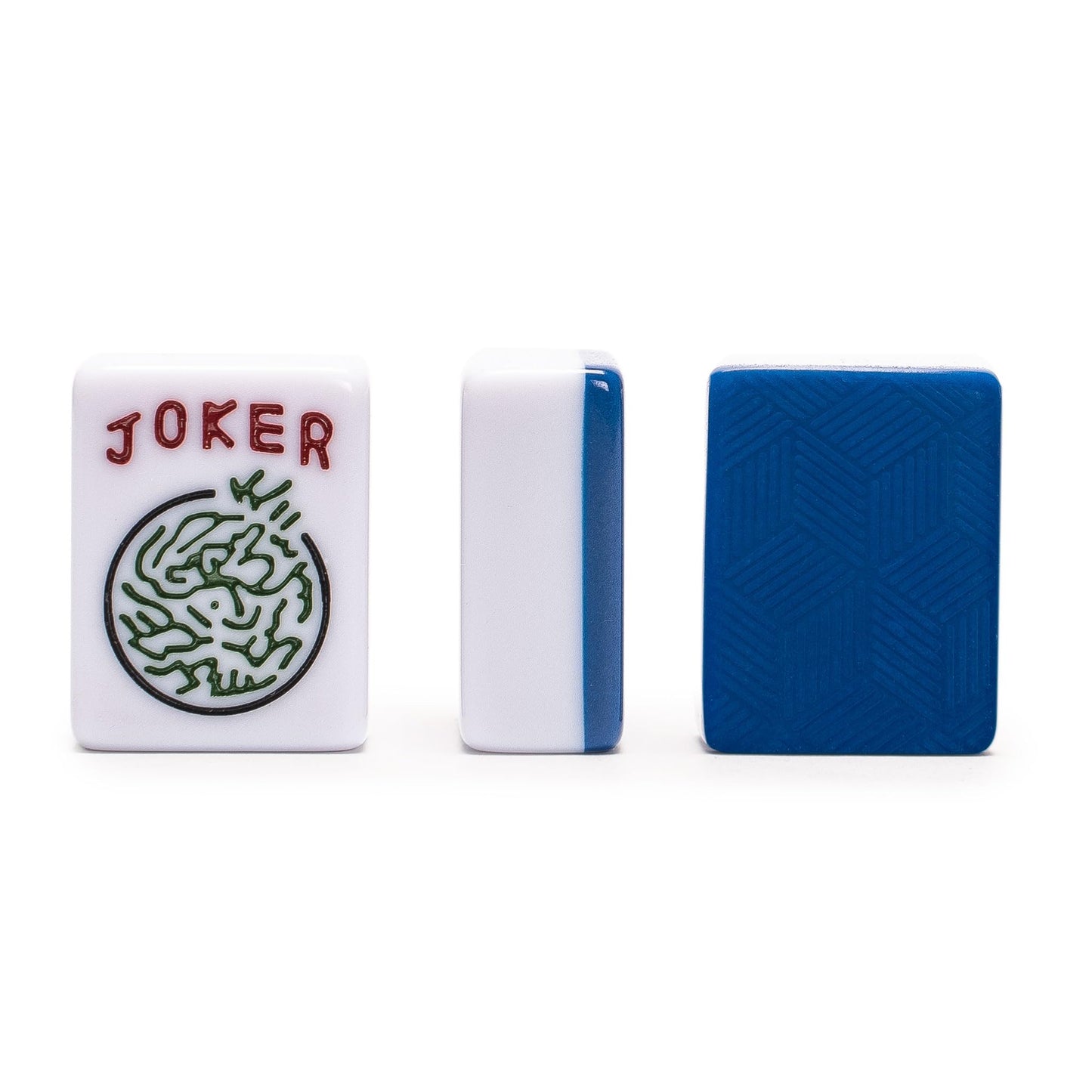 Yellow Mountain Imports Indigo Tides American Mahjong Set – 4 Racks, Wind Indicator, Coins & Case
