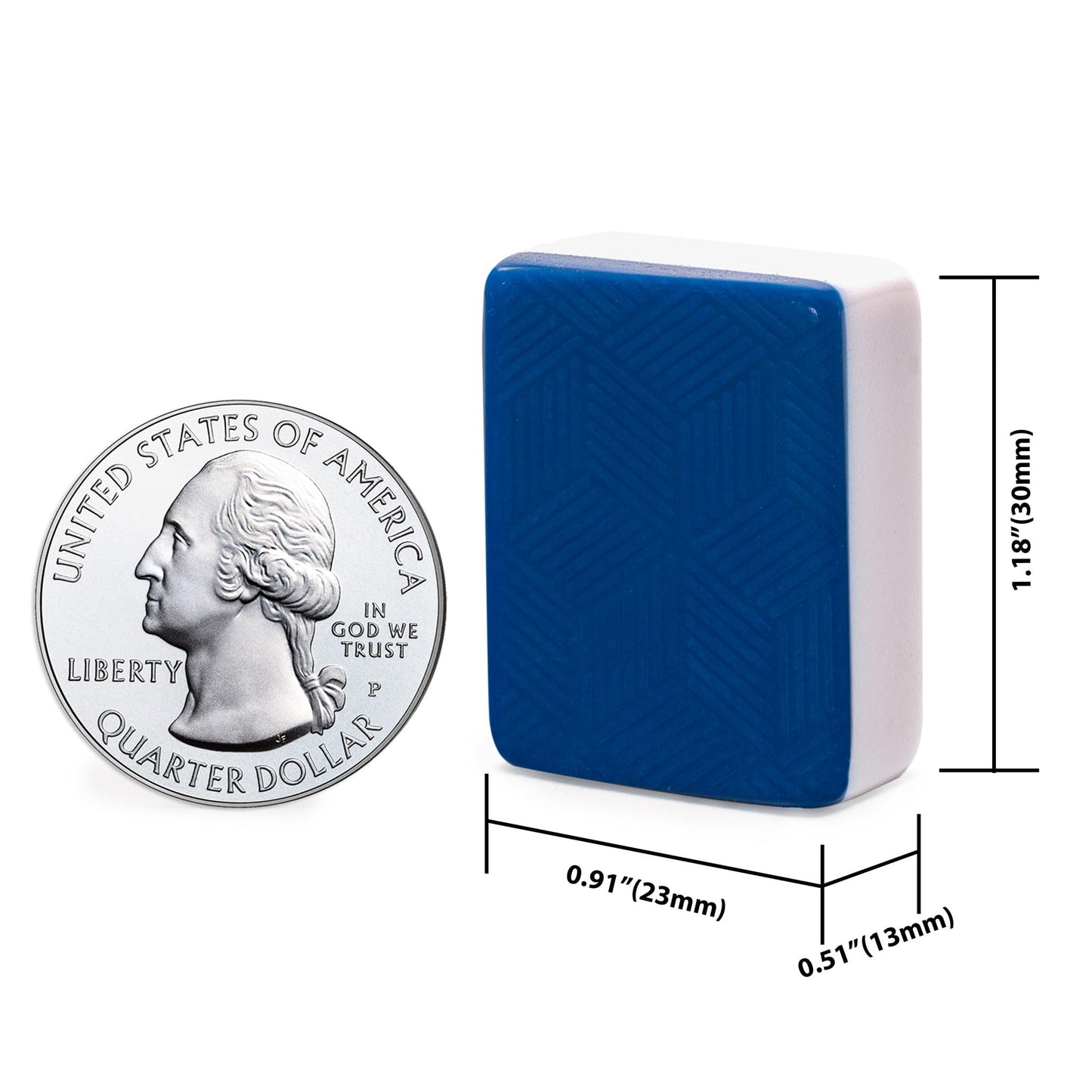 Yellow Mountain Imports Indigo Tides American Mahjong Set – 4 Racks, Wind Indicator, Coins & Case