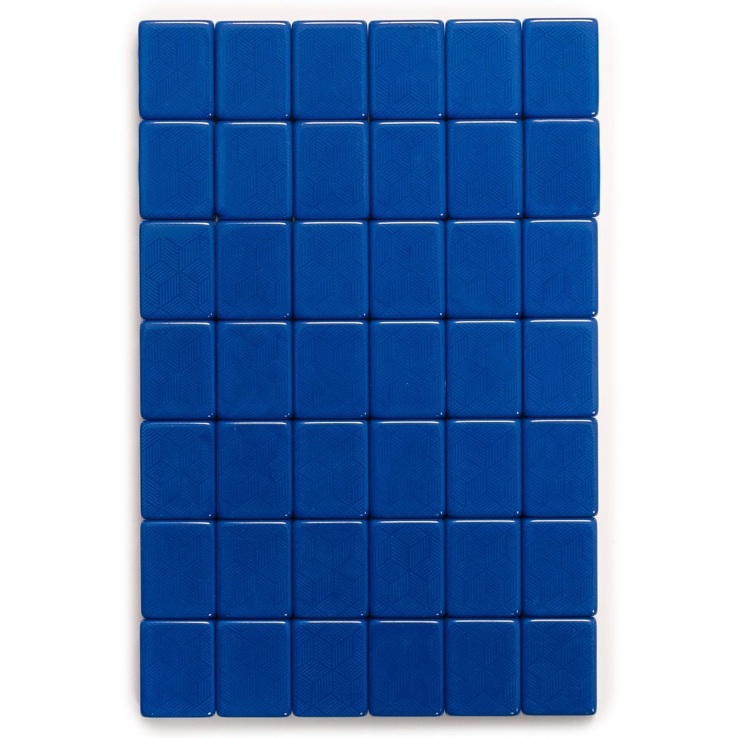 Yellow Mountain Imports Indigo Tides American Mahjong Set – 4 Racks, Wind Indicator, Coins & Case