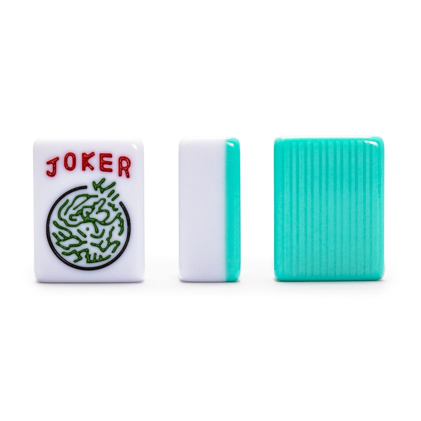 Yellow Mountain Imports American Mahjong Set Seabreeze with Green Soft Case – 4 Racks, Coins, Dice