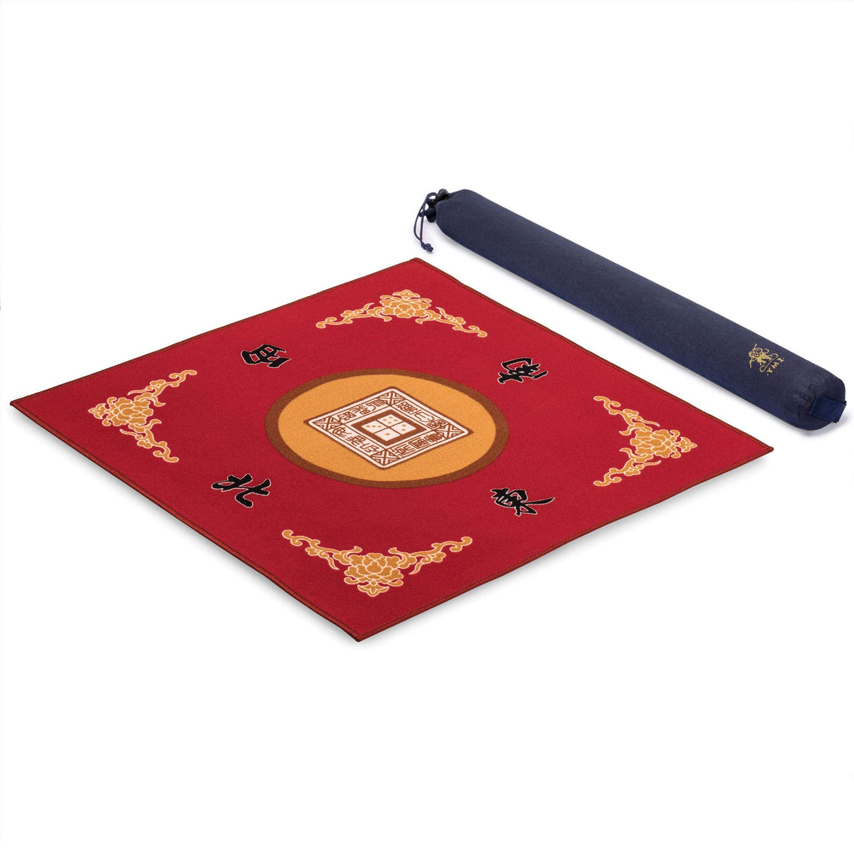 Yellow Mountain Imports Multi-Purpose Table Cover – 31.1 in Red for Mahjong, Poker, Card & Board Games