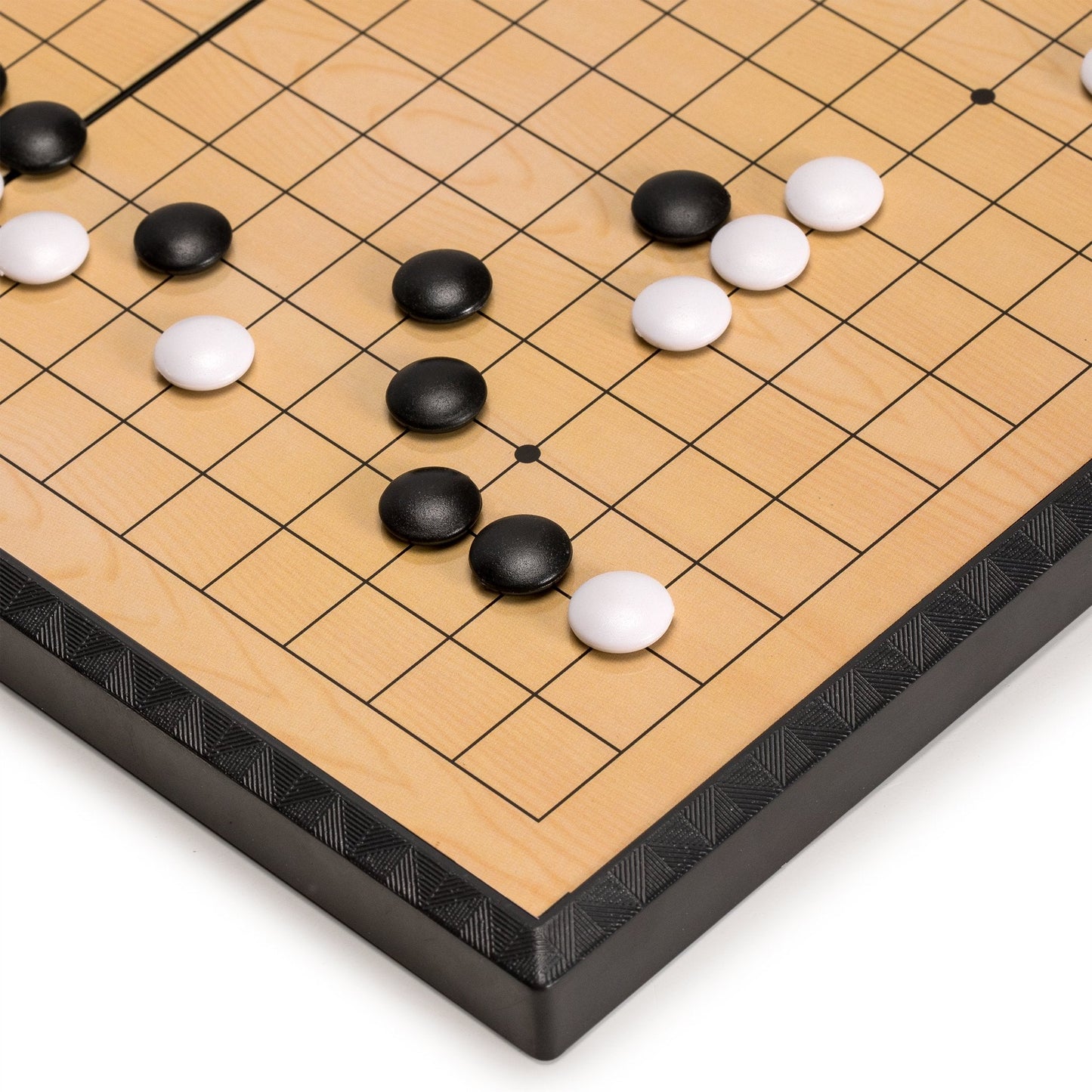 Yellow Mountain Imports Magnetic Go Game Set - 11-Inch Board, 181 Black & 180 White Convex Stones