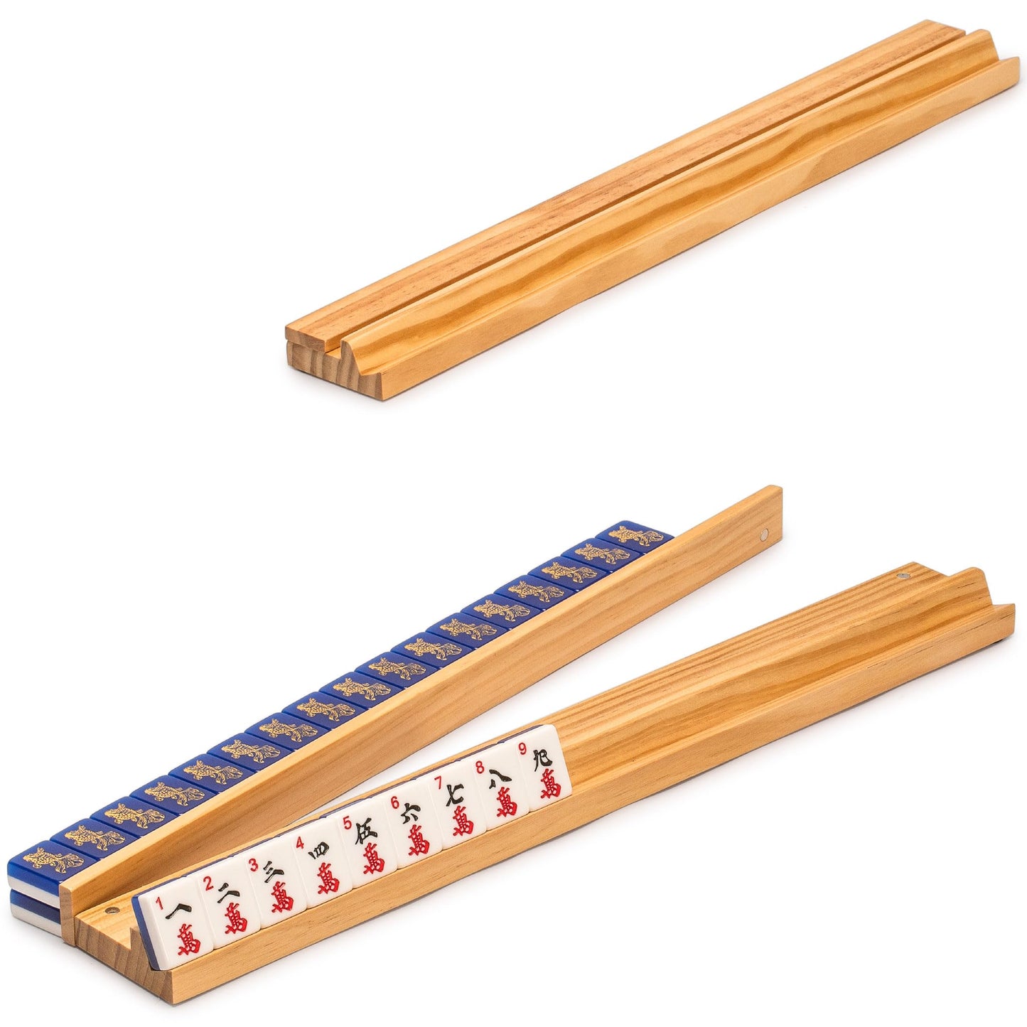 Yellow Mountain Imports American Mahjong Set: Koi Fish, Green Case