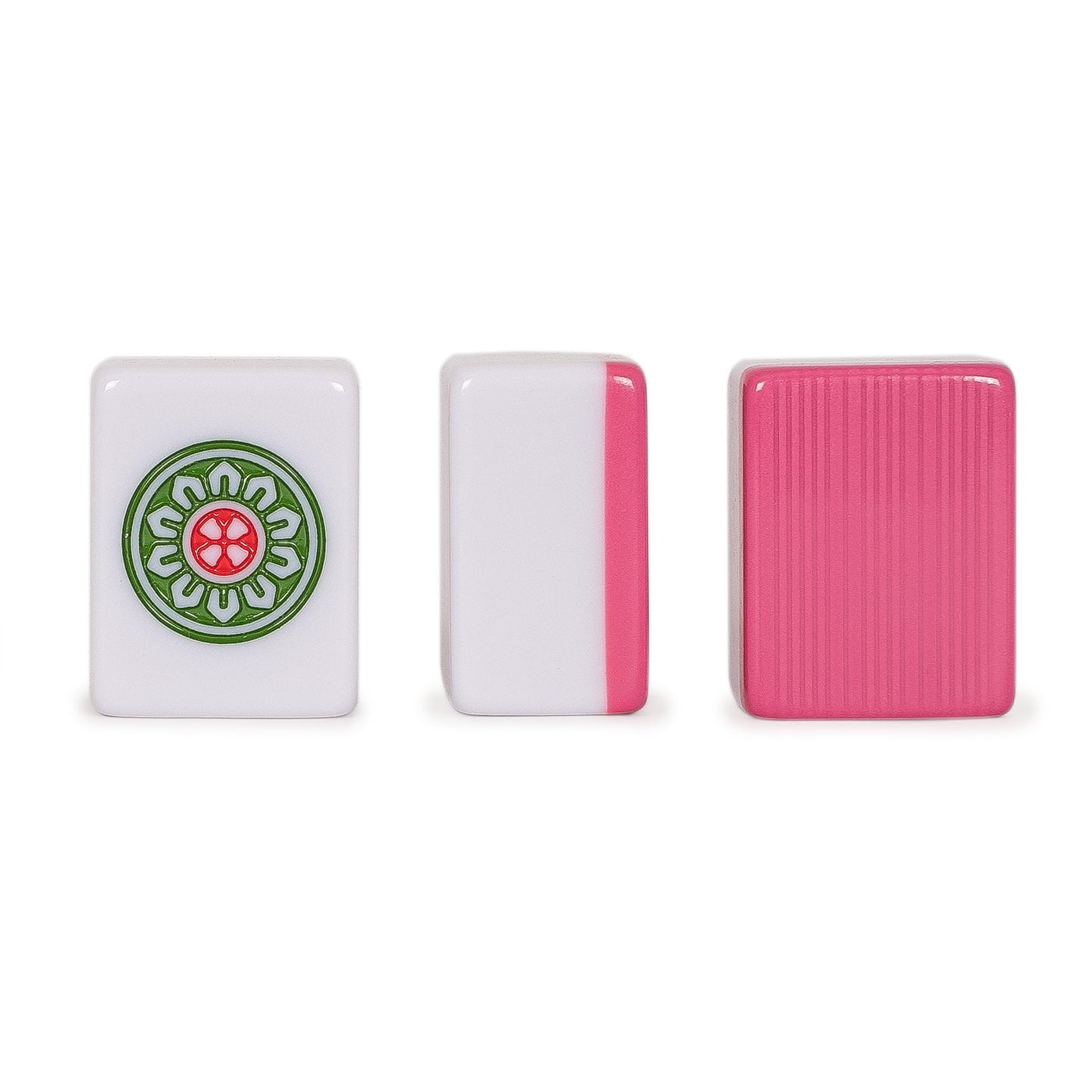 Yellow Mountain Imports Chinese Mahjong Set - Rouge Harmony (146 Tiles, Red Vinyl Case, Wind Indicator & Dice) - Traditional Chinese Play Only