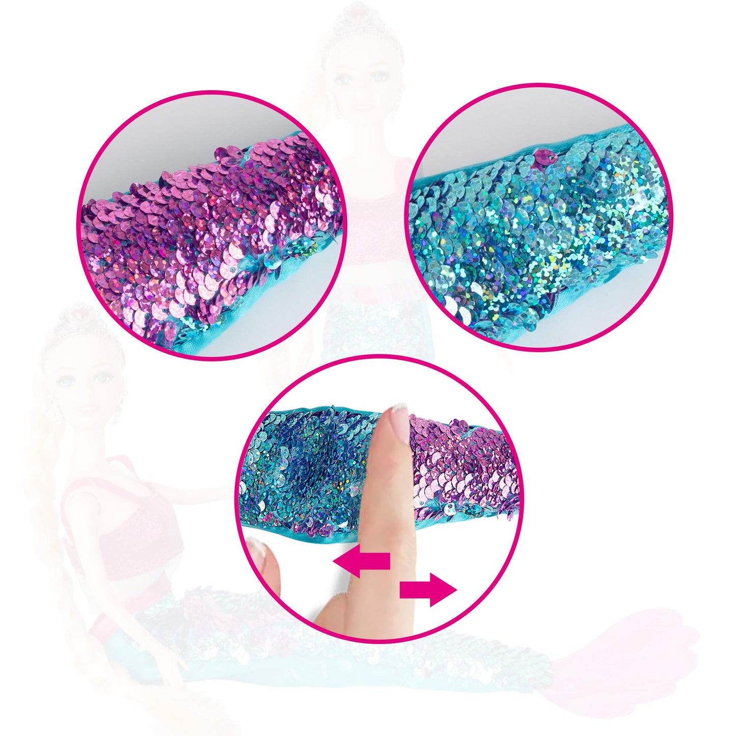 Yellow River Princess Mermaid Playset – Blonde Doll, Pink Dolphin, Color-Changing Tail