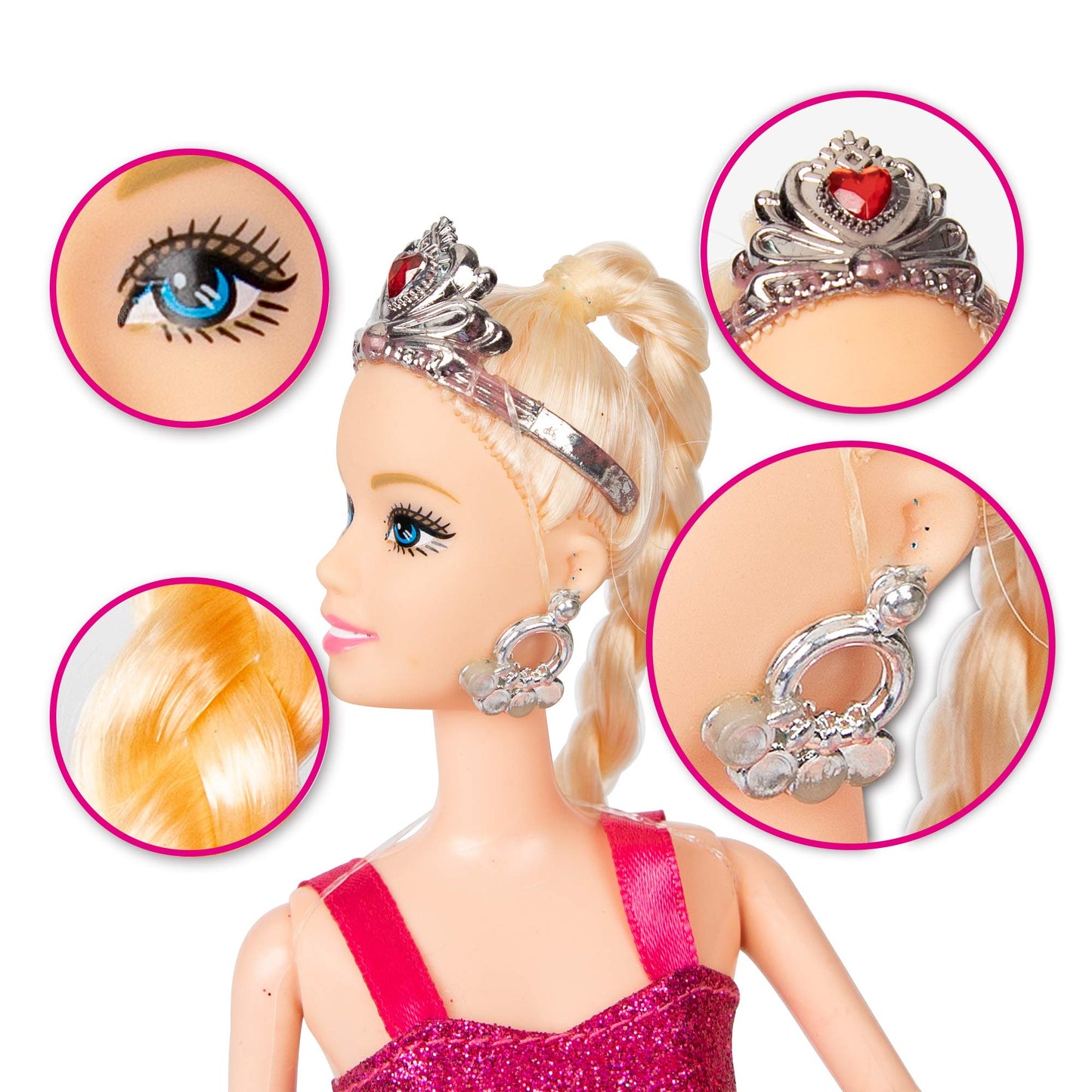 Yellow River Princess Mermaid Playset – Blonde Doll, Pink Dolphin, Color-Changing Tail