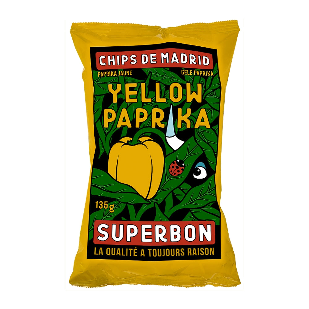 Superbon Yellow Paprika Chips De Madrid (125g)