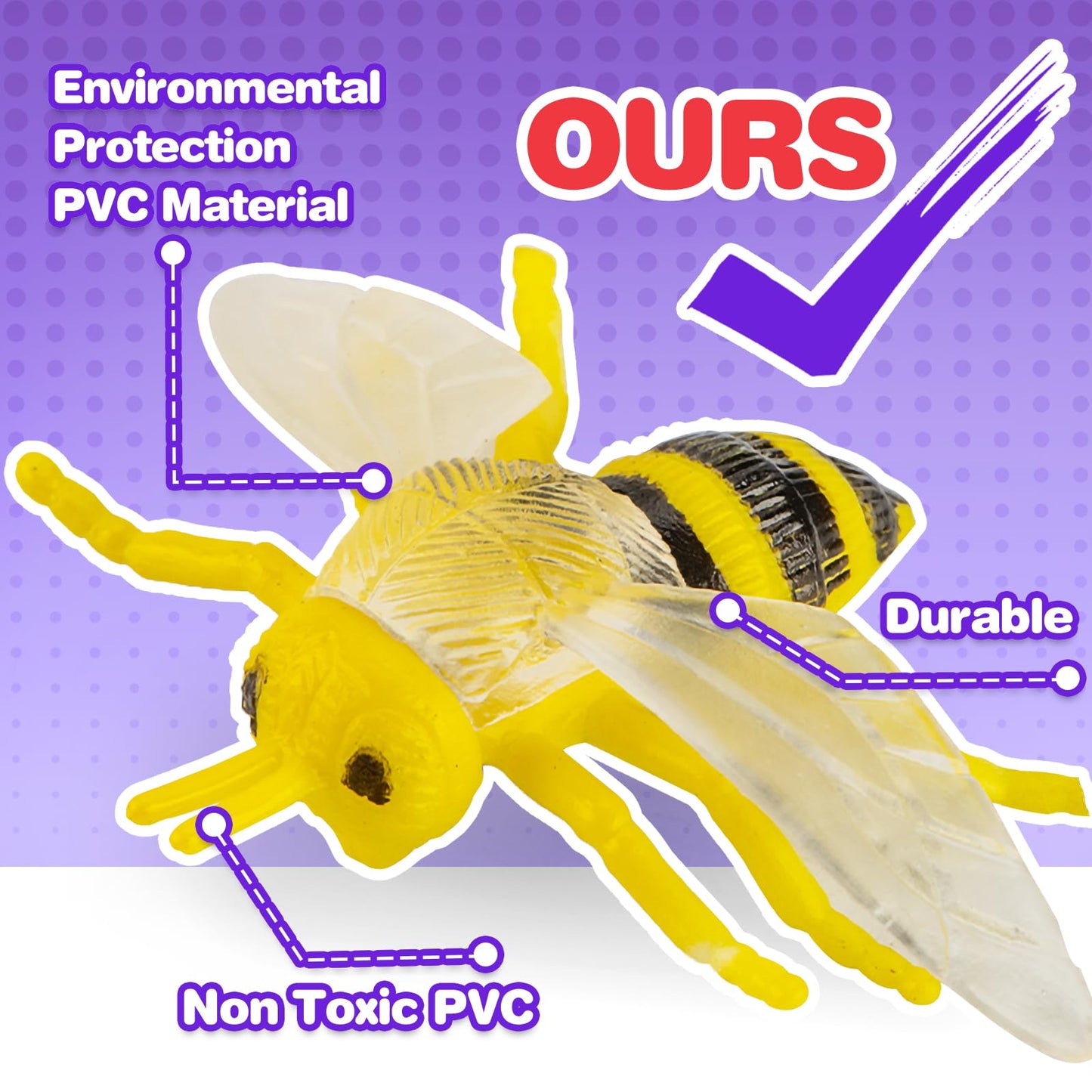 Yeonha Toys: 60 Piece Mini Insect Toys with Gift Box – Realistic Bug Figures for Kids, Party Decor & Classroom Projects