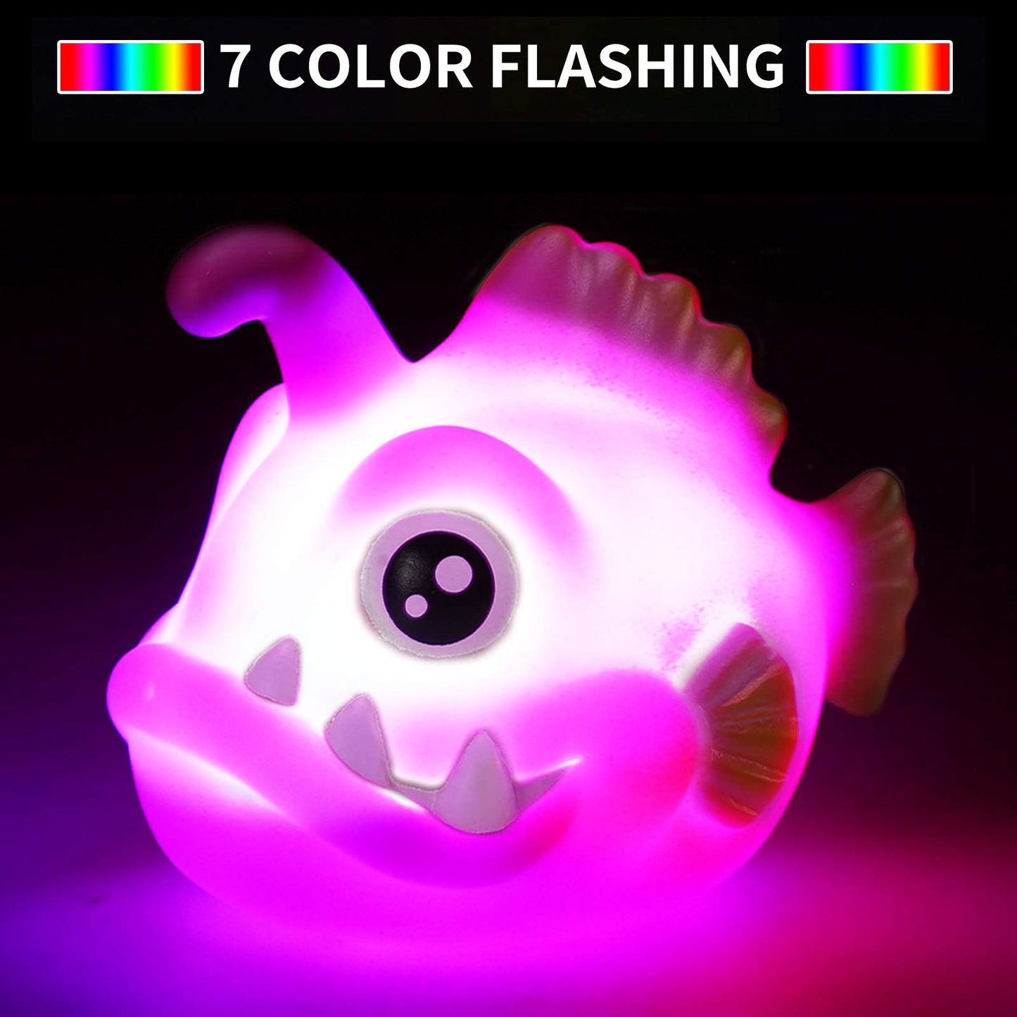 Yeonha Toys 12-Piece Light-Up Ocean Bath Toys | Floating LED Sea Animals