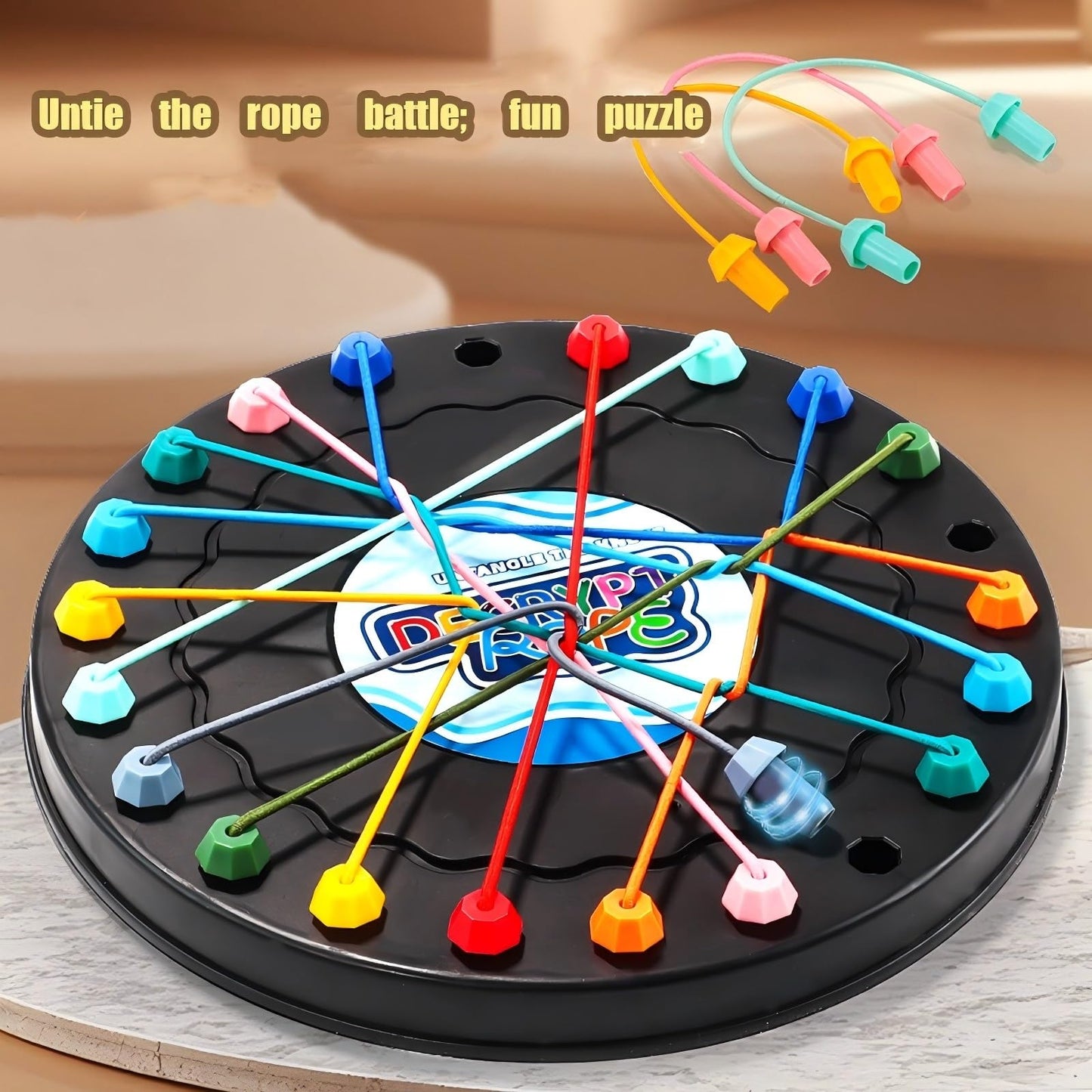 Yeopopshop Brainy Knots Rope Untangling Puzzle Game | Family Strategy Board Game