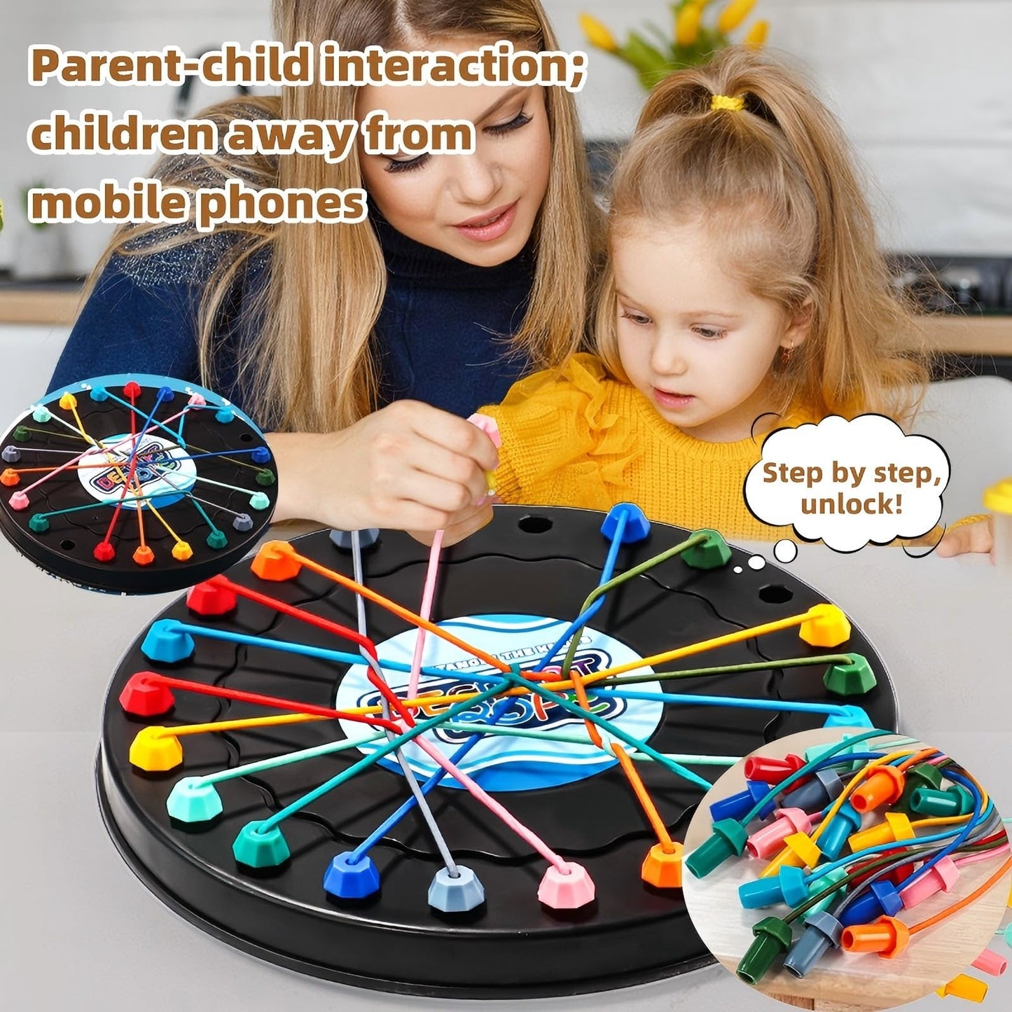 Yeopopshop Brainy Knots Rope Untangling Puzzle Game | Family Strategy Board Game