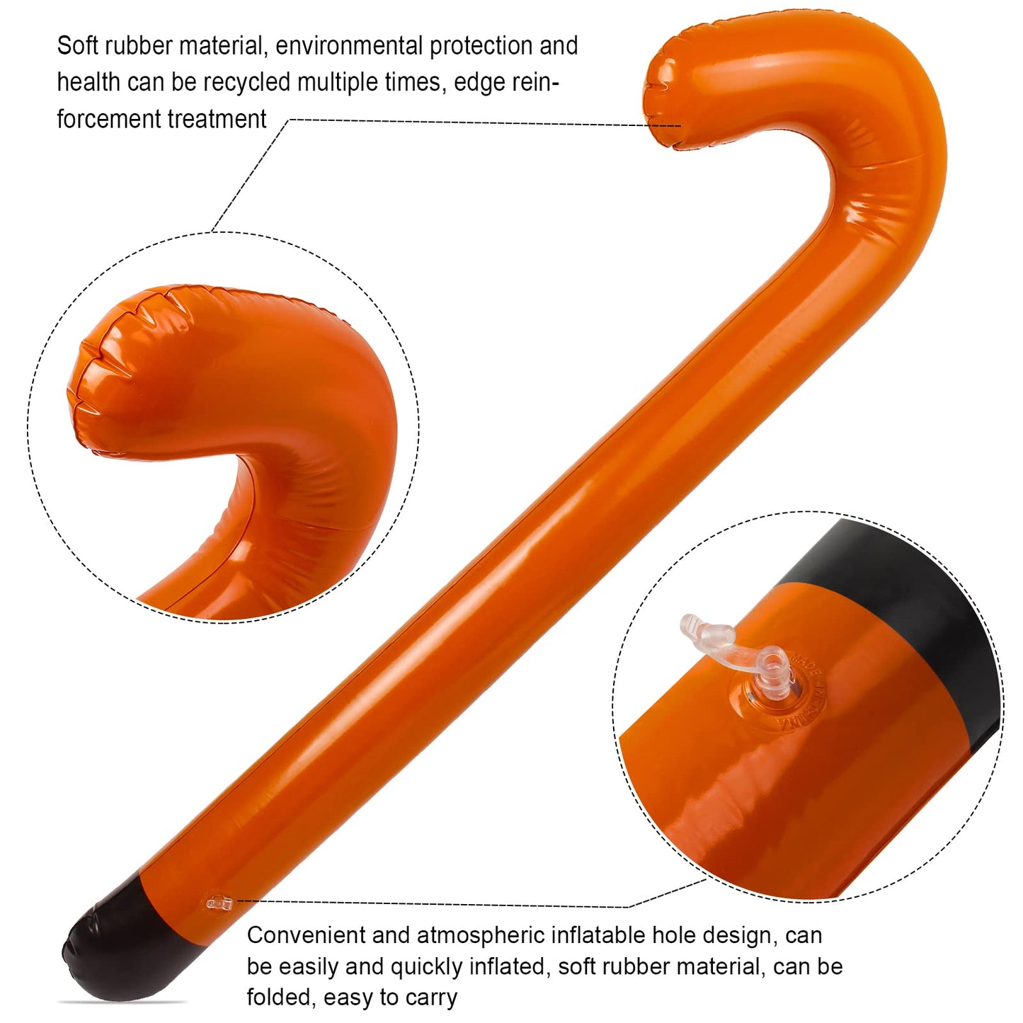 Yewong Kids Old Man Costume Set – Beret Hat, Glasses & Inflatable Cane