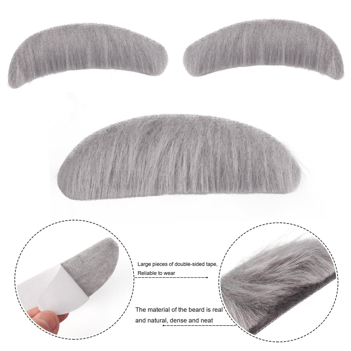 Yewong Kids Old Man Costume Set – Beret Hat, Glasses, Inflatable Cane, Bow Tie & Mustache Eyebrows