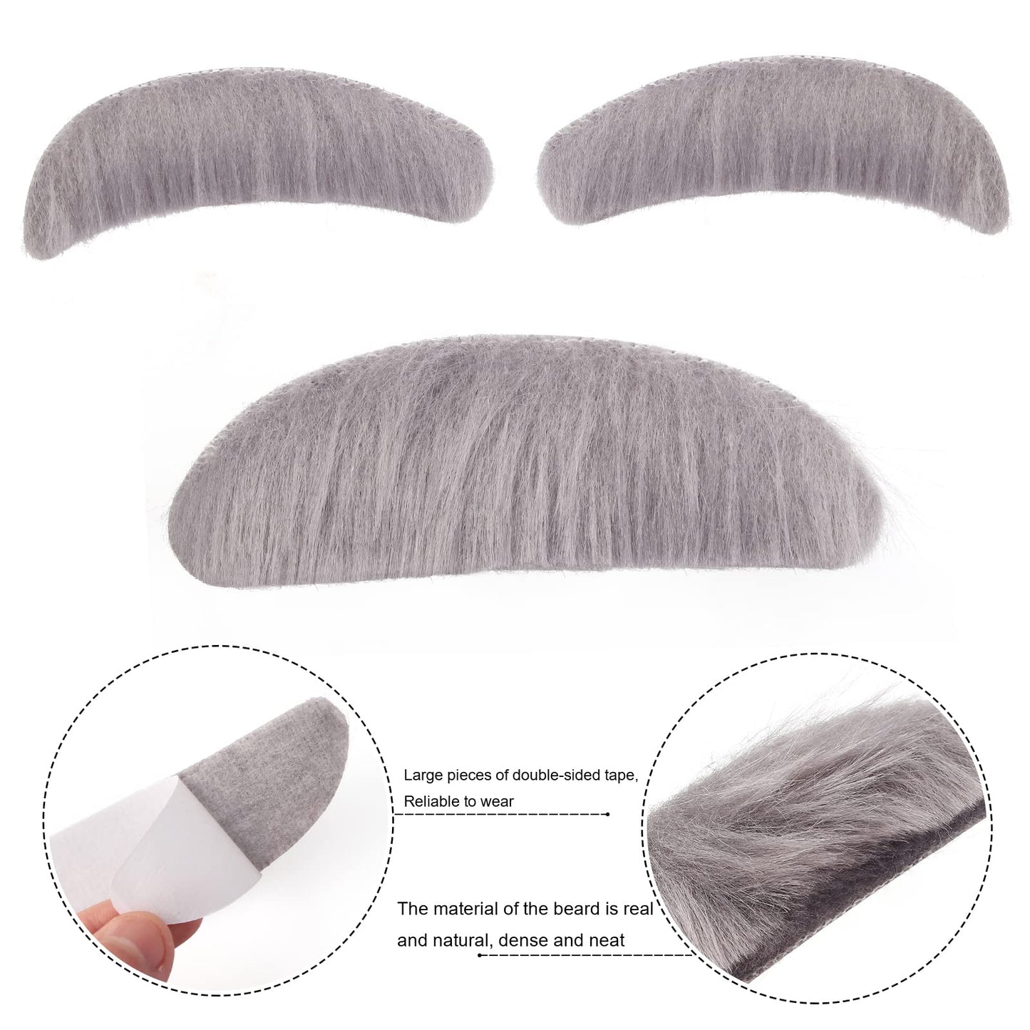 Yewong Kids Old Man Costume Set – Grandpa Wig, Suspenders & Accessories