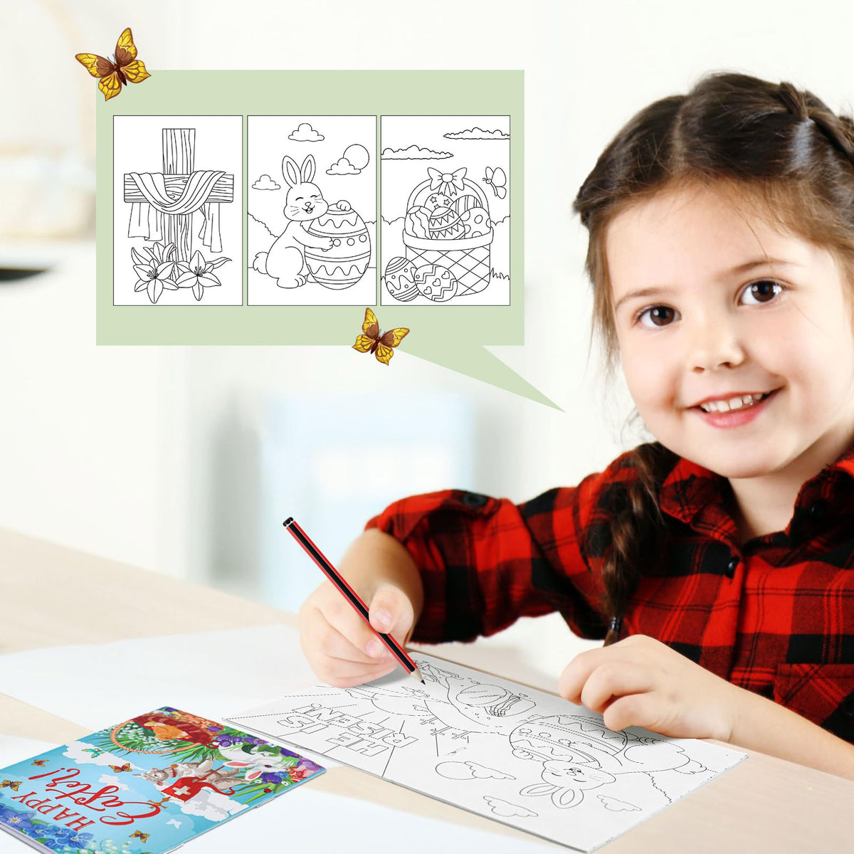 Yexiya 40 Pcs Easter Bible Coloring Books for Kids – Christian Story Coloring Gift Set