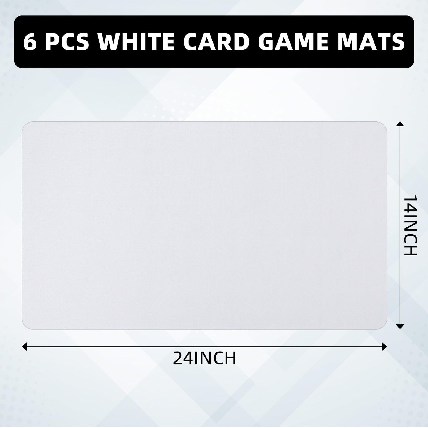 Yexiya 12 Pcs Card Game Mats - 14x24 Inch Sublimation Blank Playmats for Trading Card Games