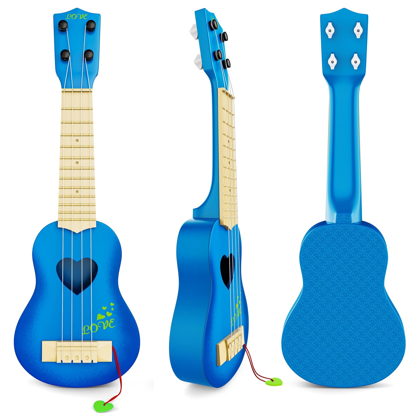 YEZI Kids Toy Classical Ukulele – Blue Mini Ukulele for Early Music Education