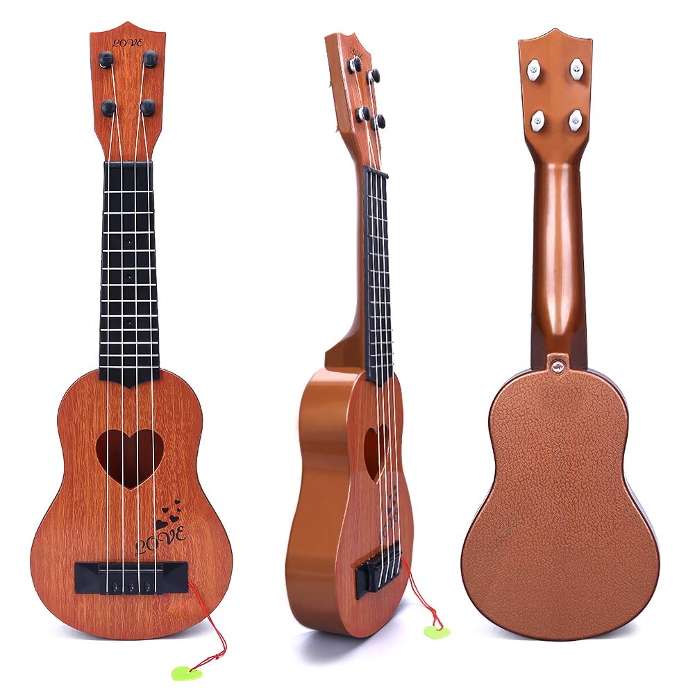 YEZI Kids Toy Classical Ukulele – Brown Mini Instrument for Young Musicians