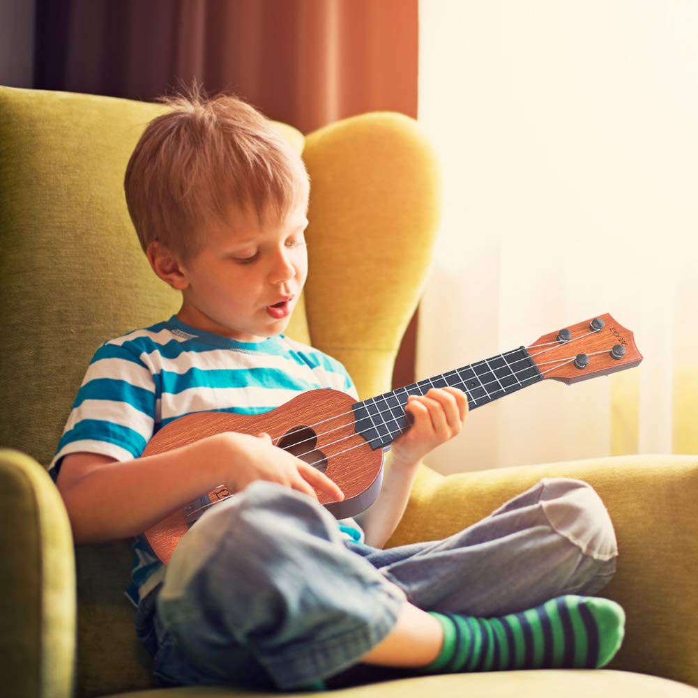 YEZI Kids Toy Classical Ukulele – Brown Mini Instrument for Young Musicians