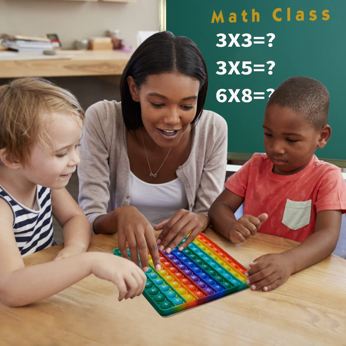 YGC LAOMI P00p Multiplication Table Fidget Toy – Math Practice & Stress-Relief Game