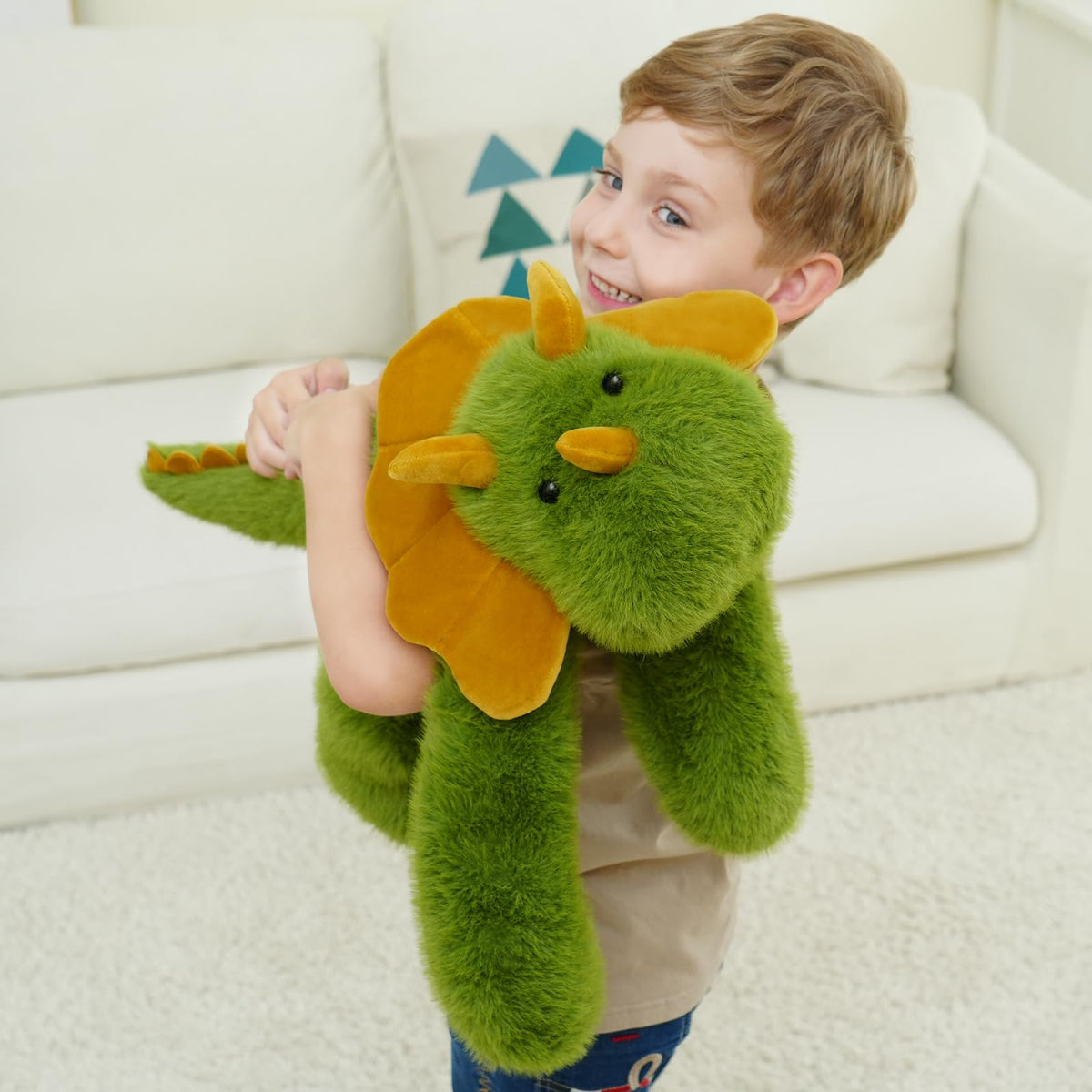 YGZE Weighted Dinosaur Stuffed Animal – 24-Inch, 4 lb Plush Dino Toy for Kids