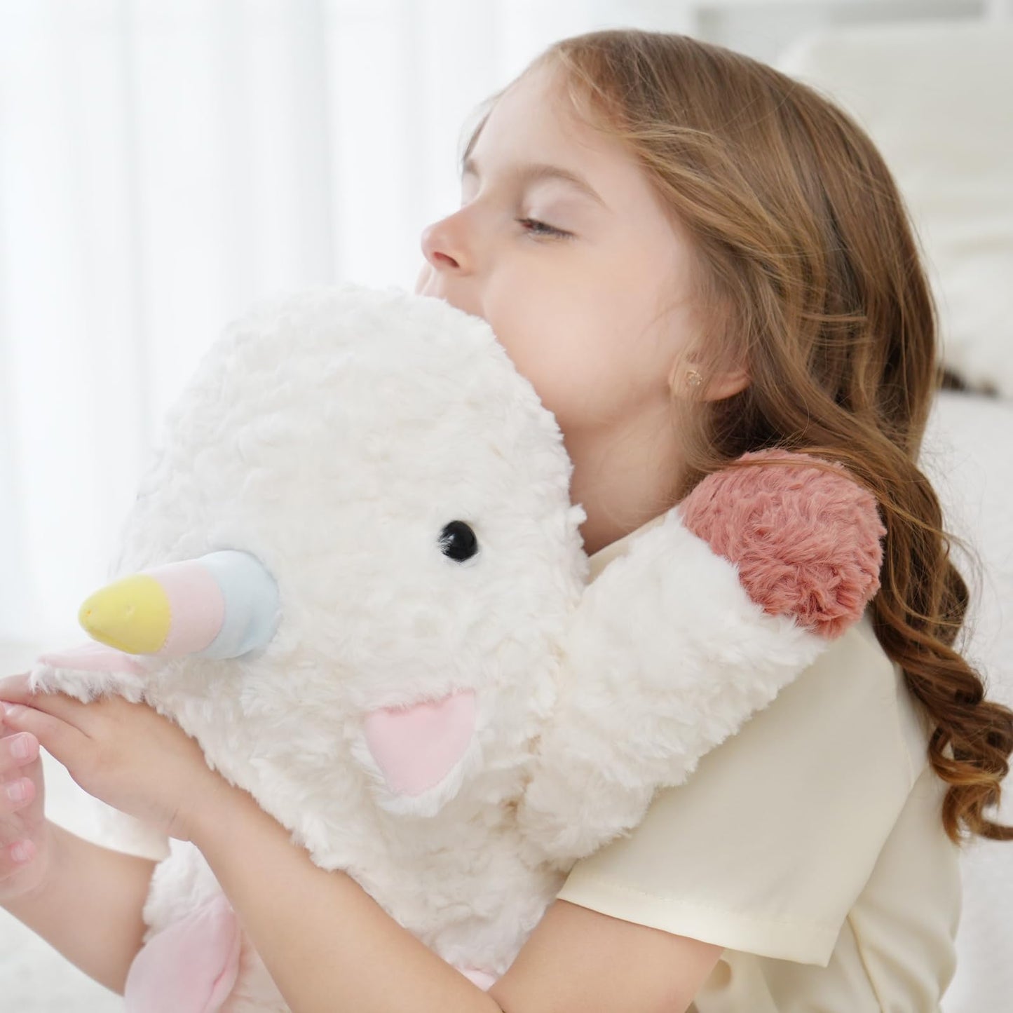 YGZE Weighted Unicorn Stuffed Animal – 24-Inch Plush, 4 lb Calming Toy