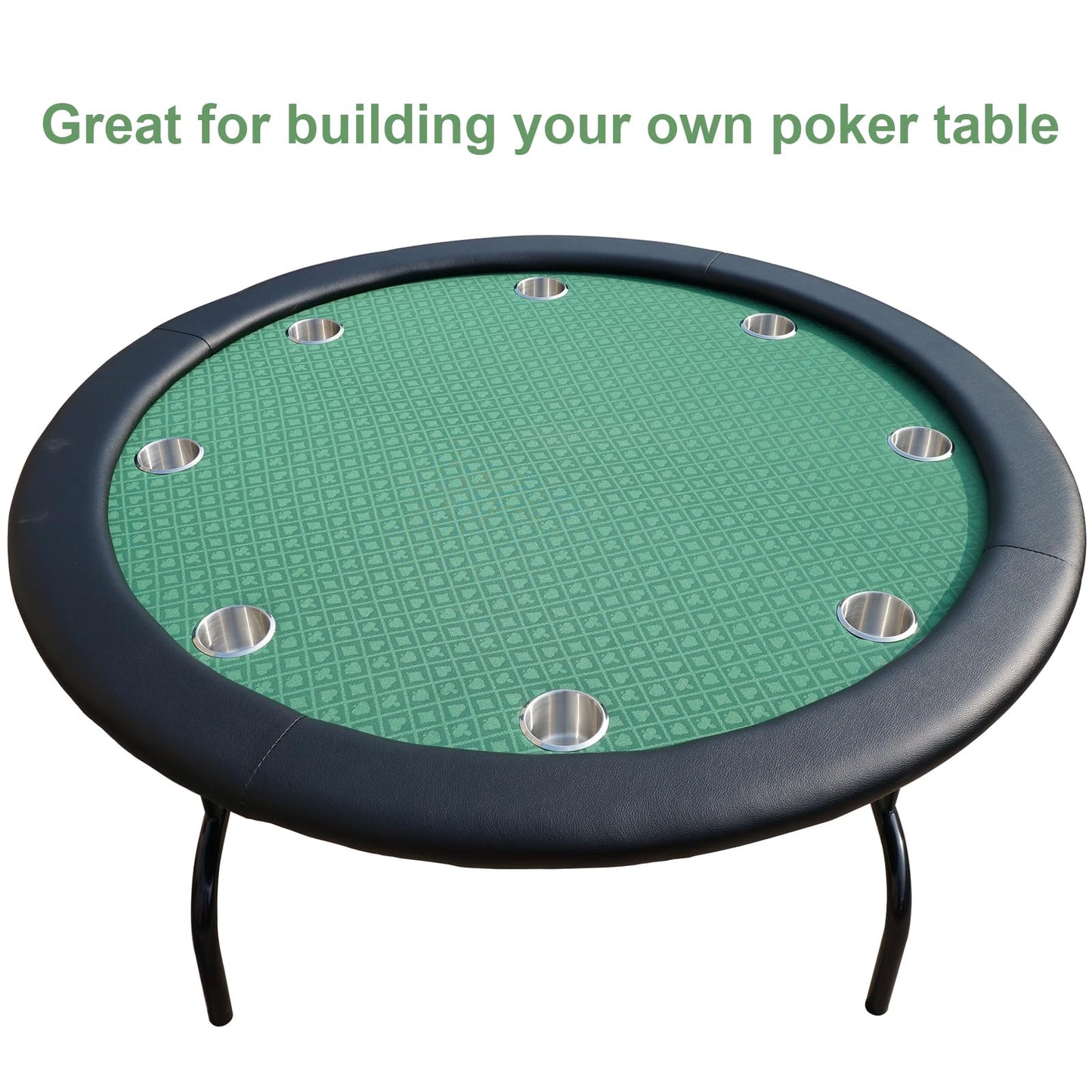 YH Poker Speed Cloth Poker Table Fabric – 108x60 in Green Felt with Diamond Pattern