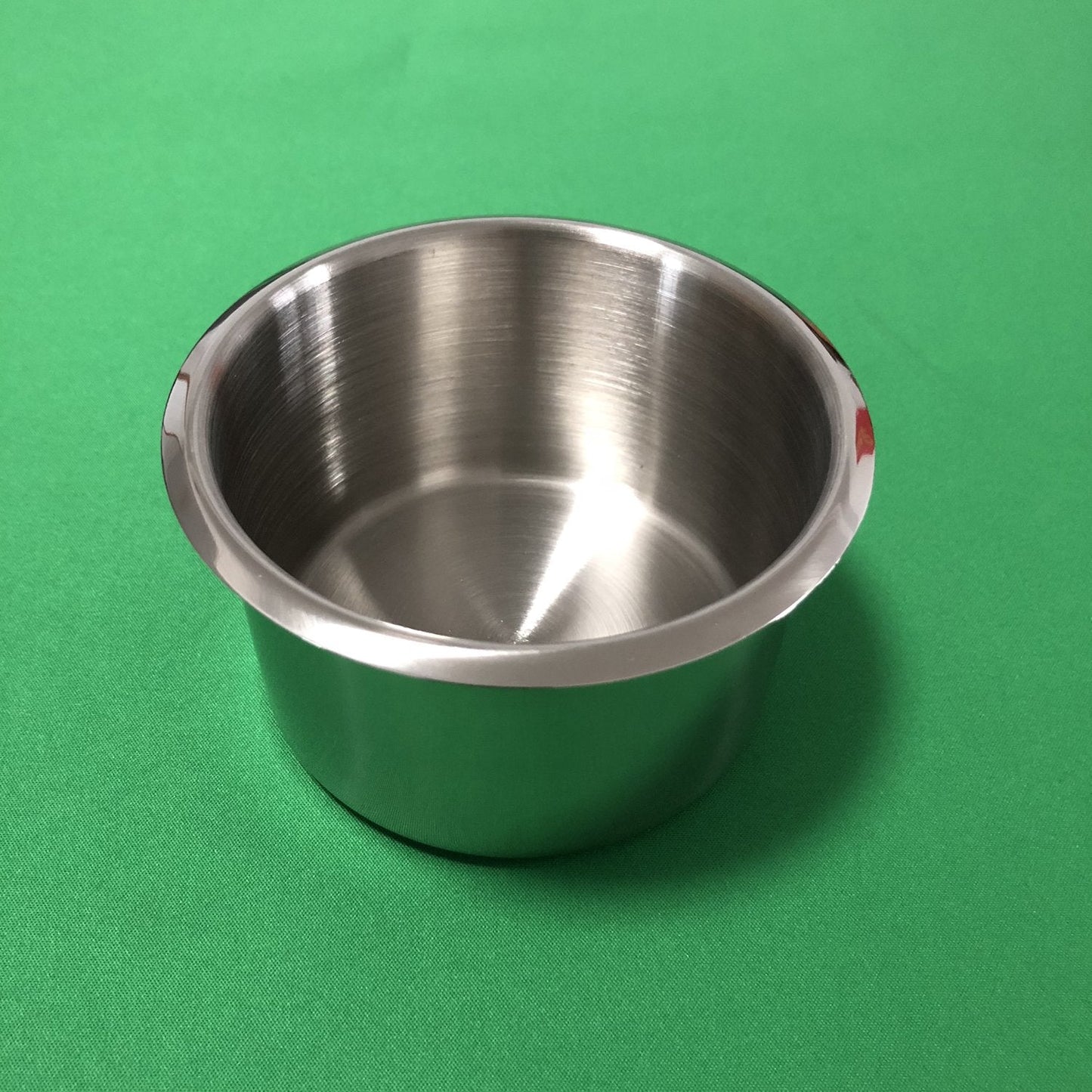 YH Poker Jumbo Stainless Steel Drop-In Cup Holder Insert for Game Tables