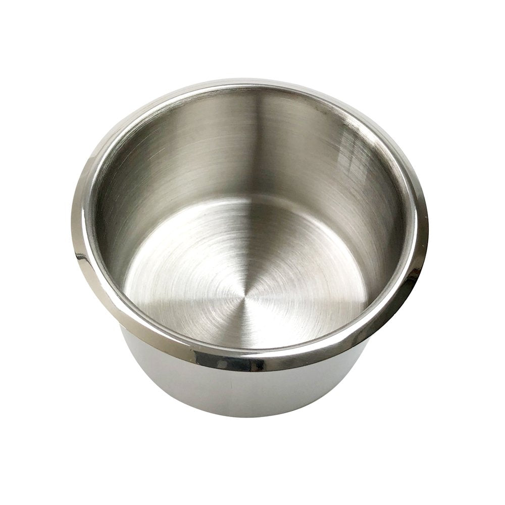 YH Poker Jumbo Stainless Steel Drop-In Cup Holder Insert for Game Tables