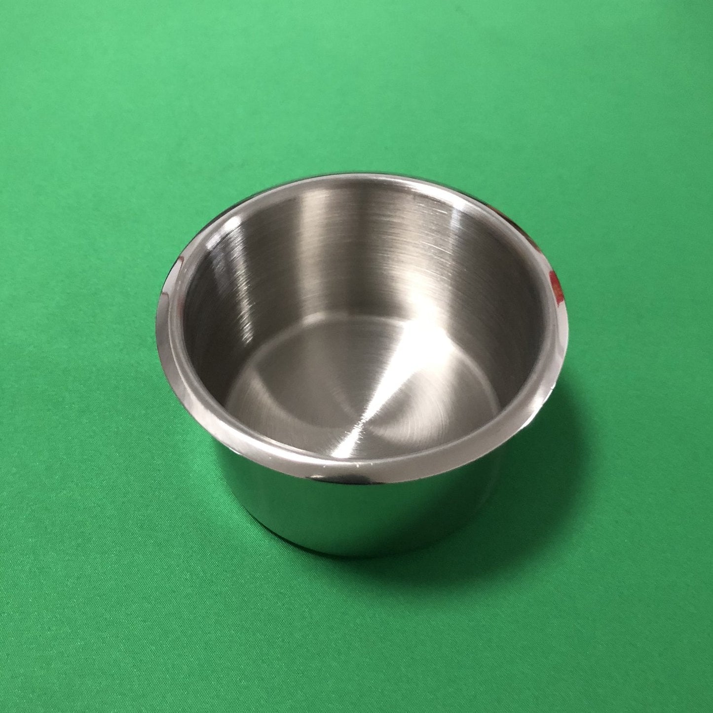 YH Poker Jumbo Stainless Steel Drop-In Cup Holder Insert for Game Tables