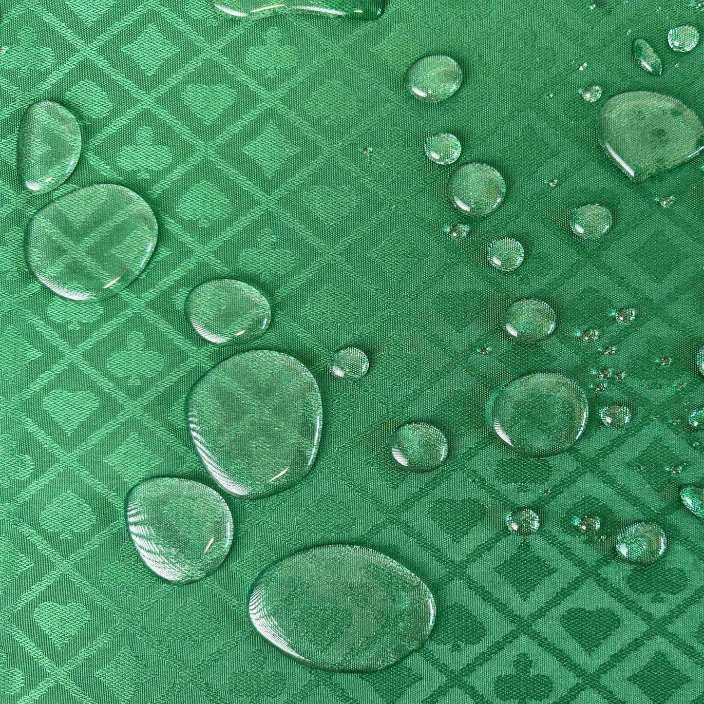 YH Poker Speed Cloth Poker Table Fabric – 108x60 in Green Felt with Diamond Pattern