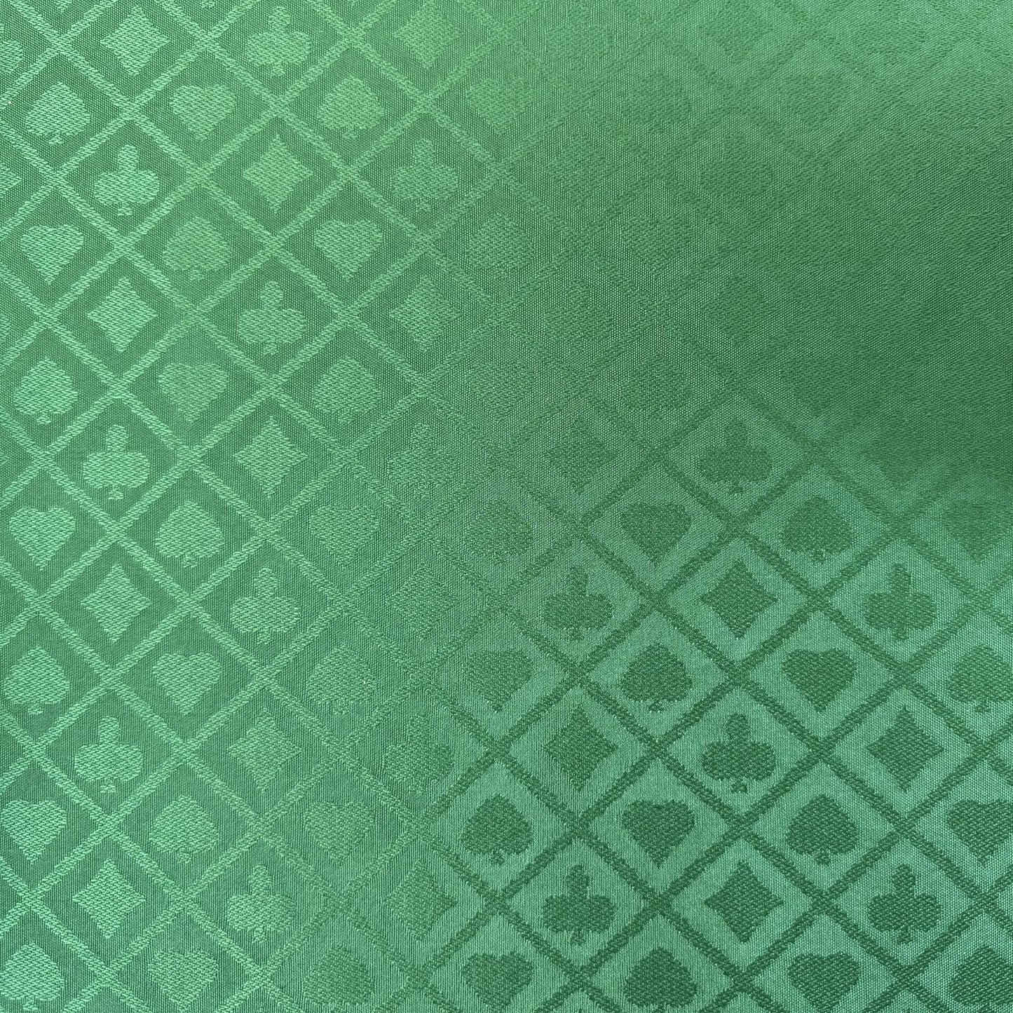 YH Poker Speed Cloth Poker Table Fabric – 108x60 in Green Felt with Diamond Pattern