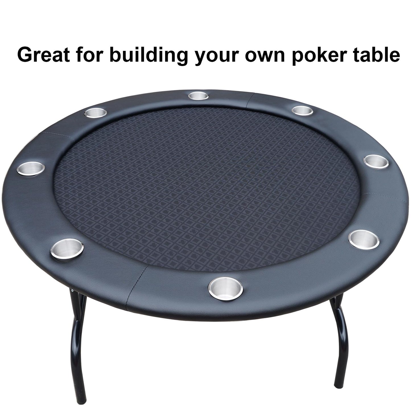 YH Poker Speed Cloth - 108x60 Inch Black Poker Table Fabric, Durable Polyester