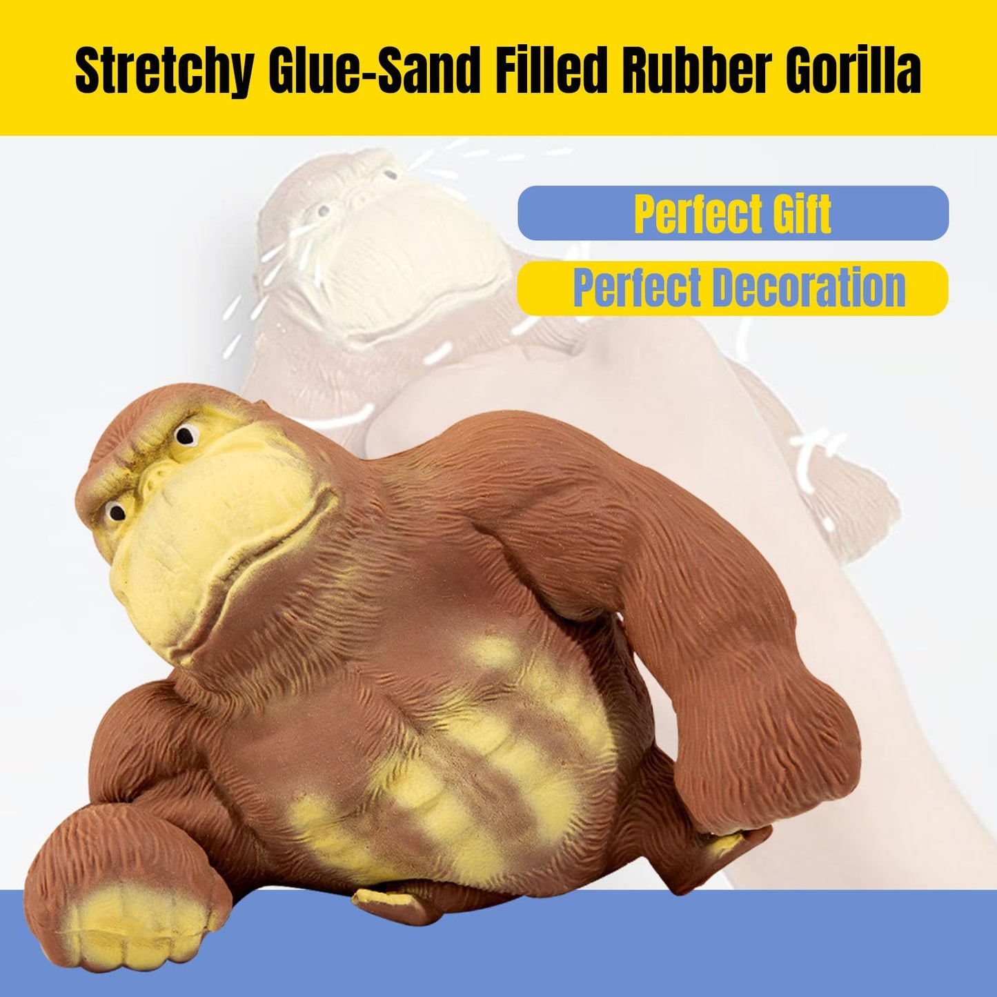 YHan Stretchy Monkey Fidget Toy – Sensory, Squeezable Stress Relief for Kids & Adults