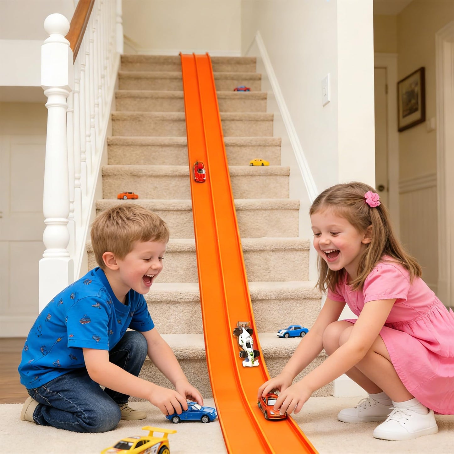 YHJZ 16ft Flexible Race Track Starter Set with Suction Cups