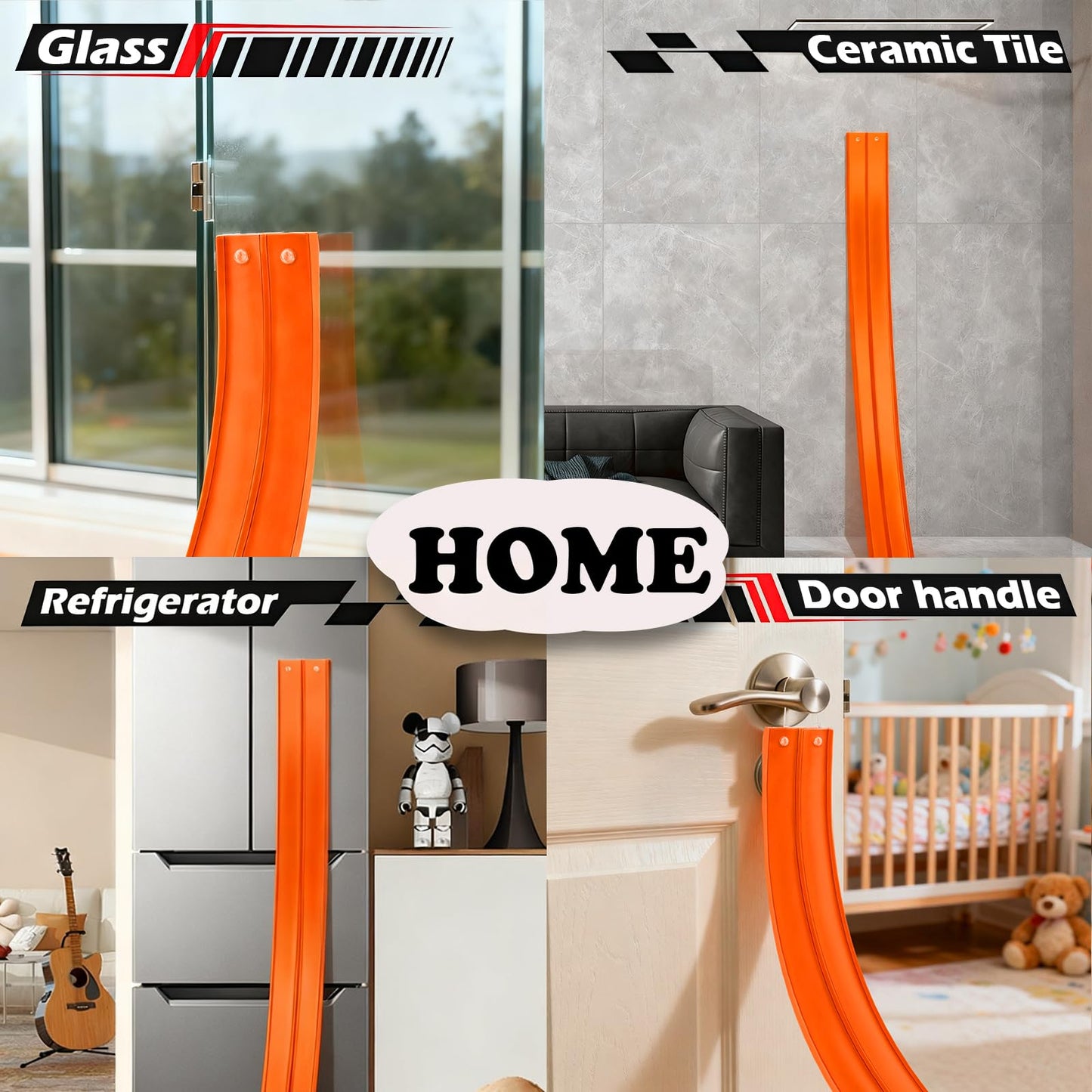 YHJZ 16ft Flexible Race Track Starter Set with Suction Cups