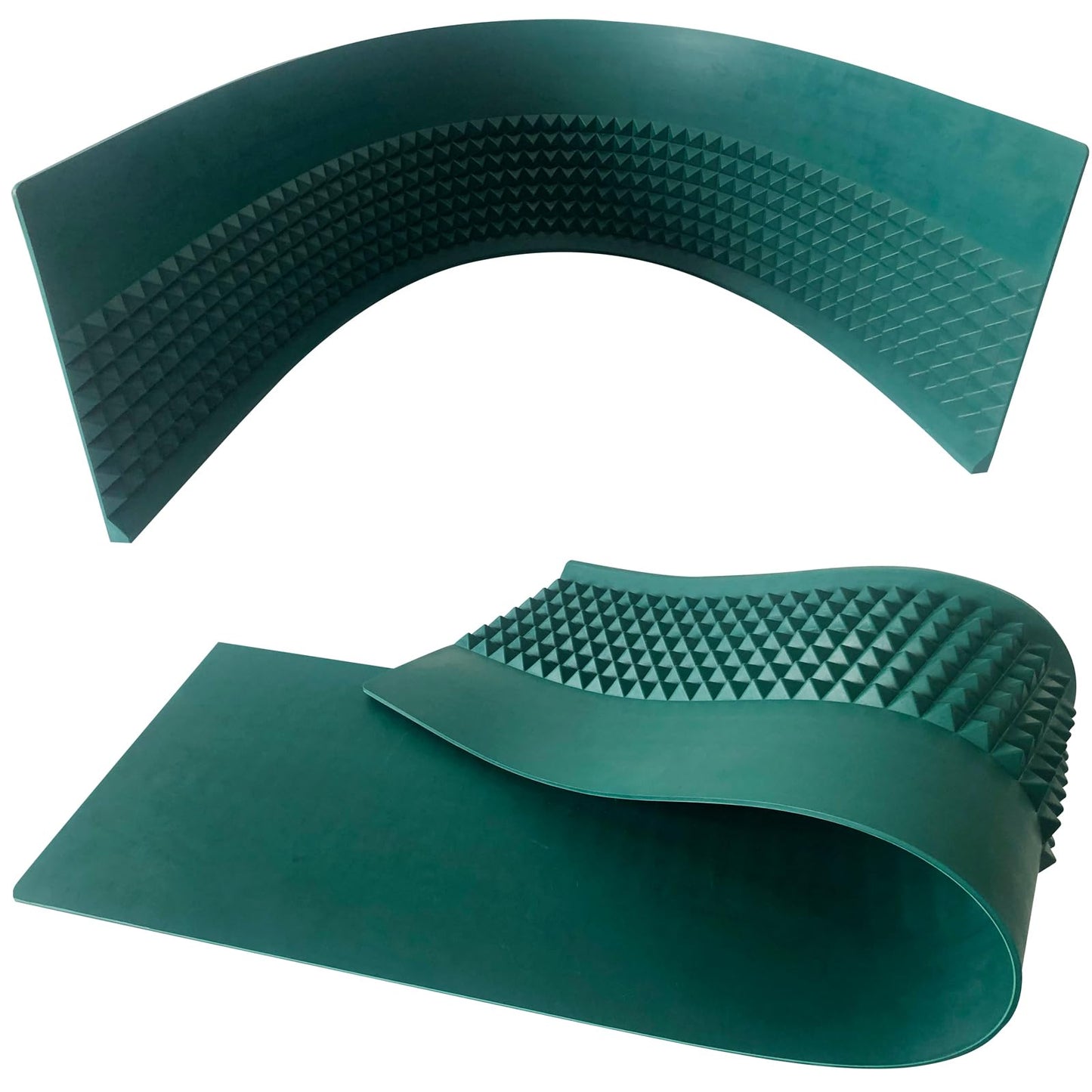 YH Poker Craps Diamond Pyramid Bumper – 48x11 Casino-Grade Table Top Mat, Dark Green Backboard