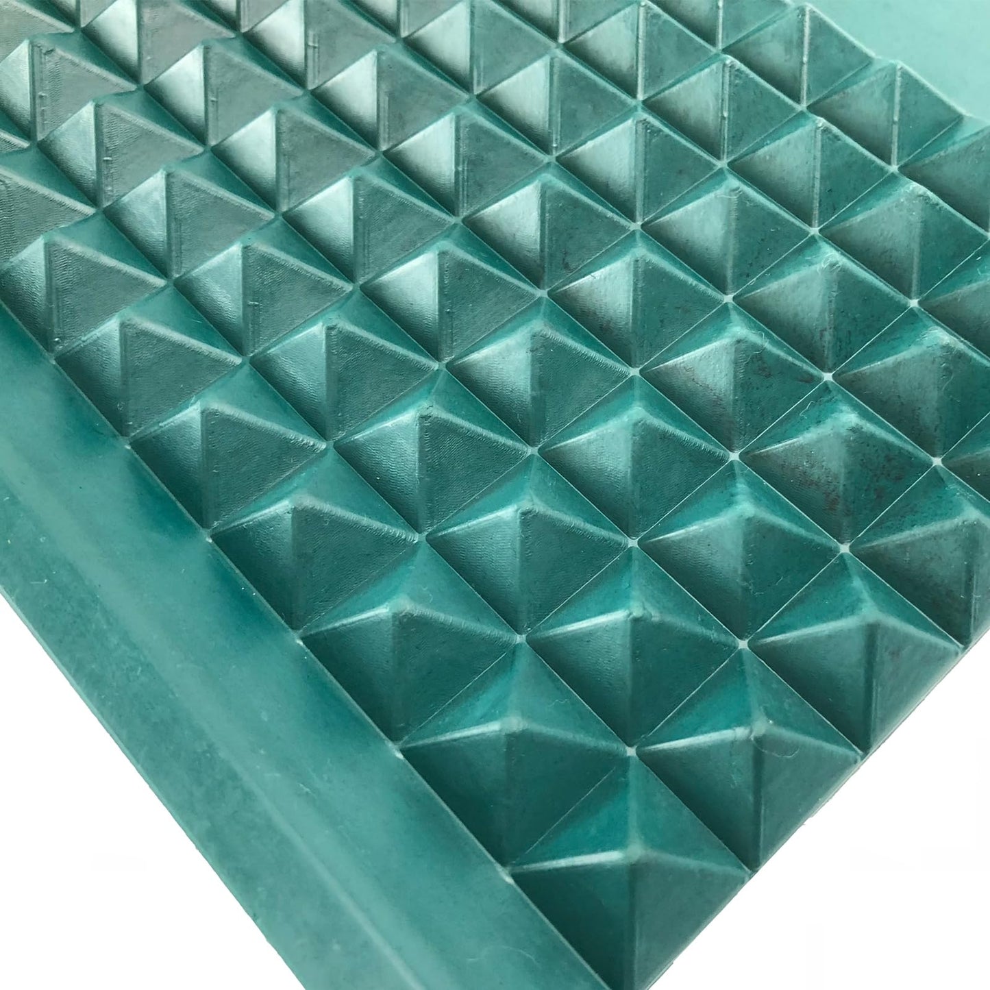 YH Poker Craps Diamond Pyramid Bumper – 48x11 Casino-Grade Table Top Mat, Dark Green Backboard
