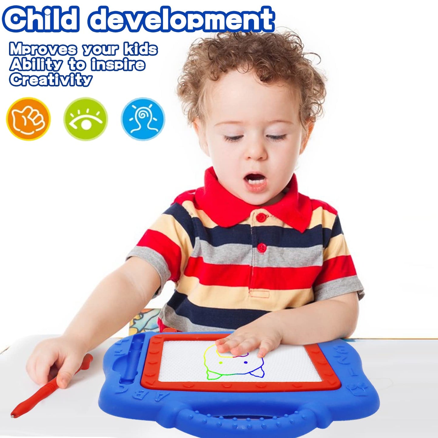 YI-YANG-AII Color Doodle Boards 6-Pack – Magnetic Drawing Boards for Kids
