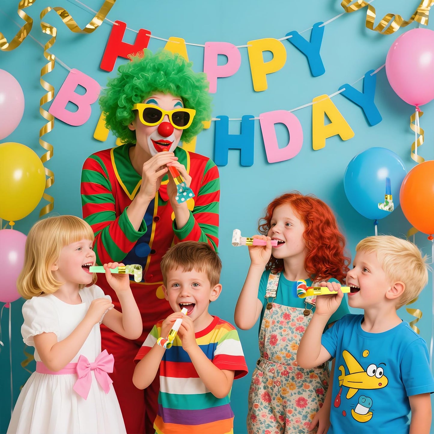 Yiaromou Party Blowers – 25 Pcs Colorful Noise Makers for Celebrations