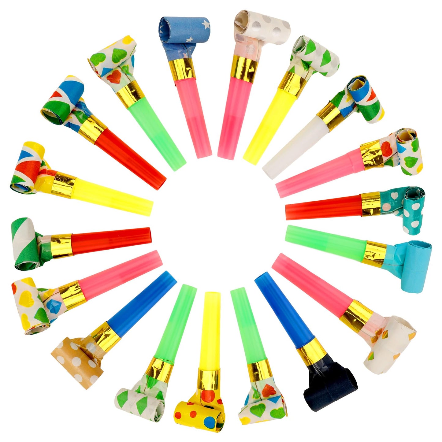 Yiaromou Party Blowers – 25 Pcs Colorful Noise Makers for Celebrations