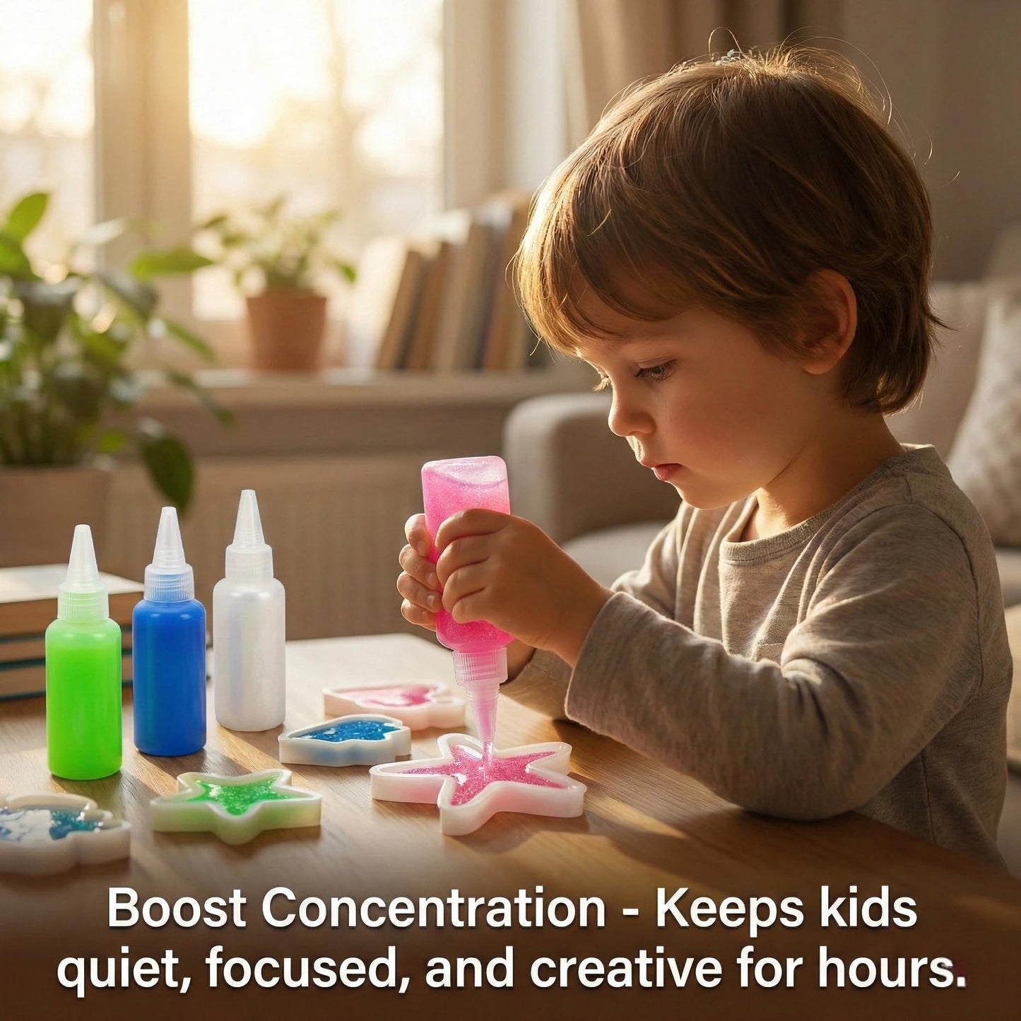 Yichushisu Squishy Making Kit Refill – 24 Bottles Gel Water Elf Toys for Creative Arts & Family Bonding