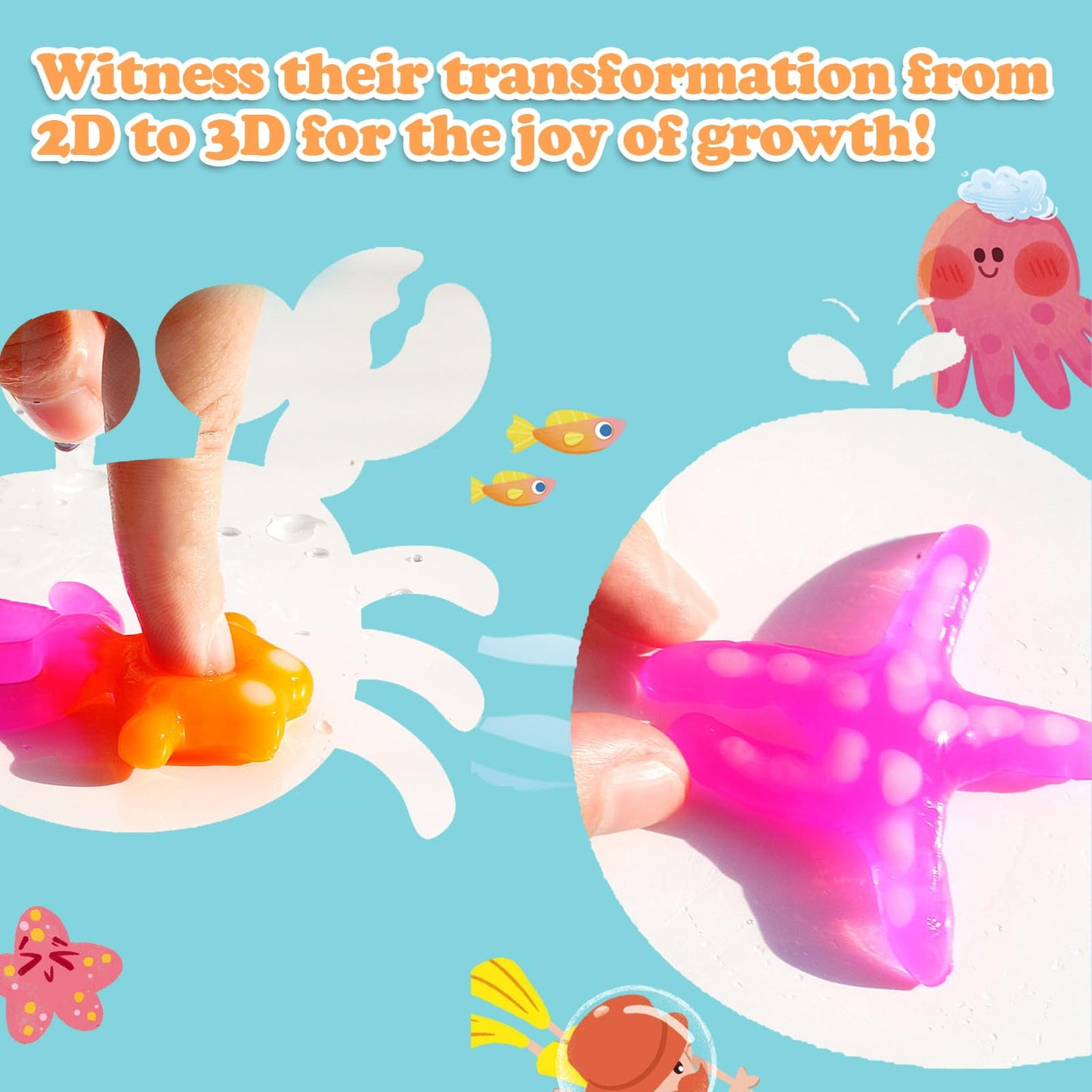 Yichushisu Squishy Making Kit Refill – 24 Bottles Gel Water Elf Toys for Creative Arts & Family Bonding