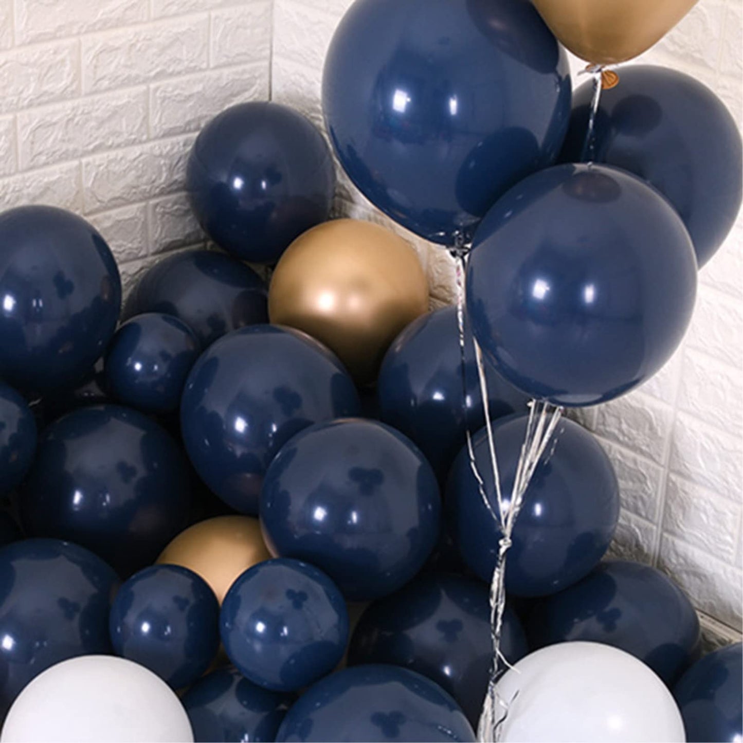 YicUik Navy Blue 5in Balloons – 100pcs Latex Party Decor