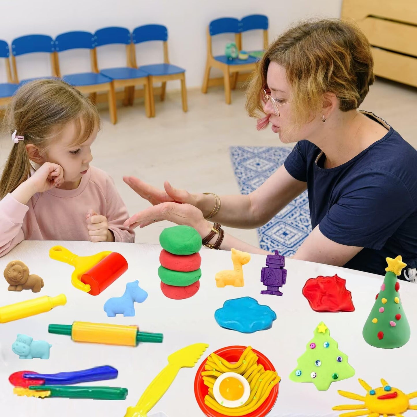Yiklucg 53-Piece Play Dough Tools Set | Creative Dough Accessories for Kids 3-8
